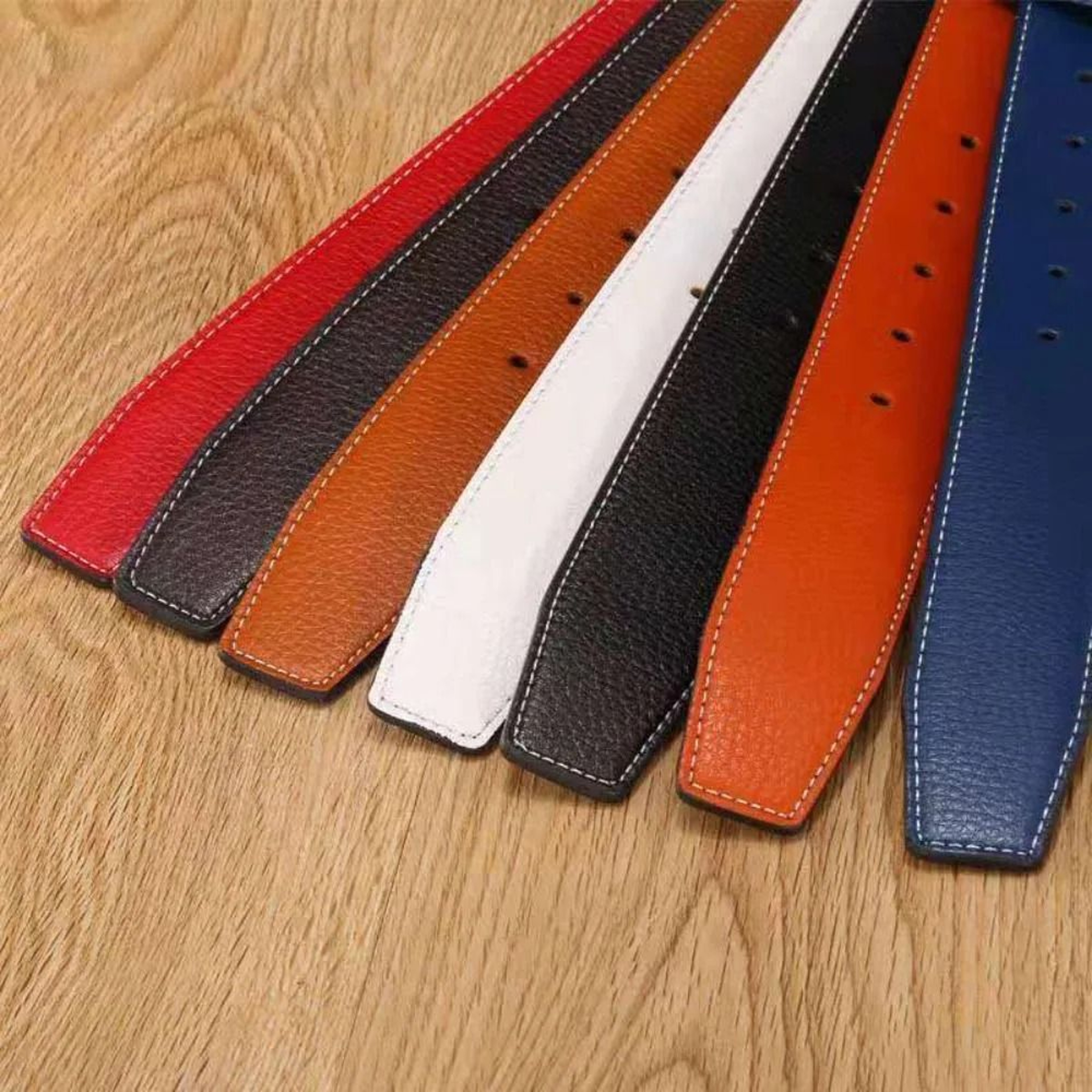 37cm Genuine Leather Replacement Belt Strap For Jeans  Trousers 2