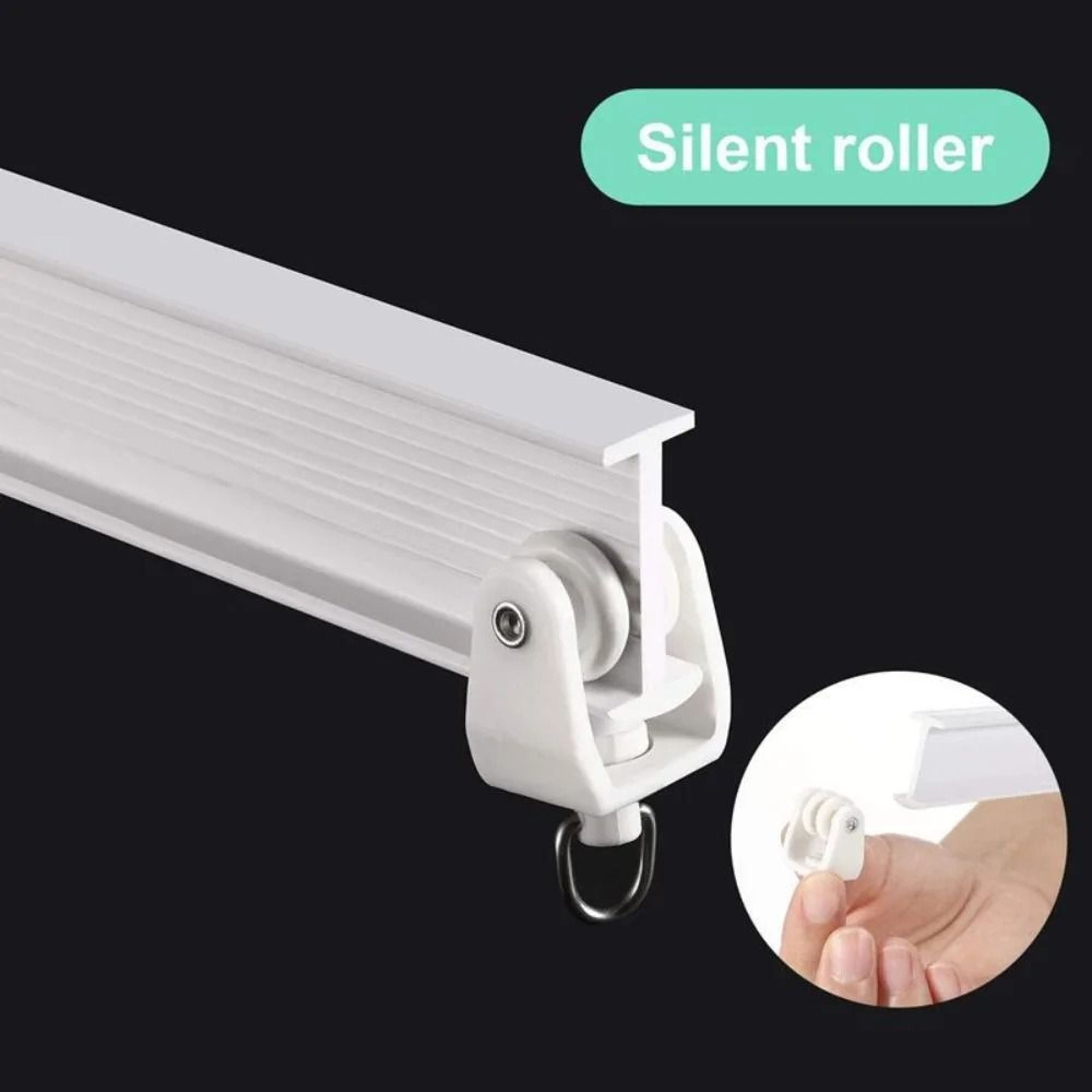 Modern Bendable Nano Silent Curtain Rail Track System 3