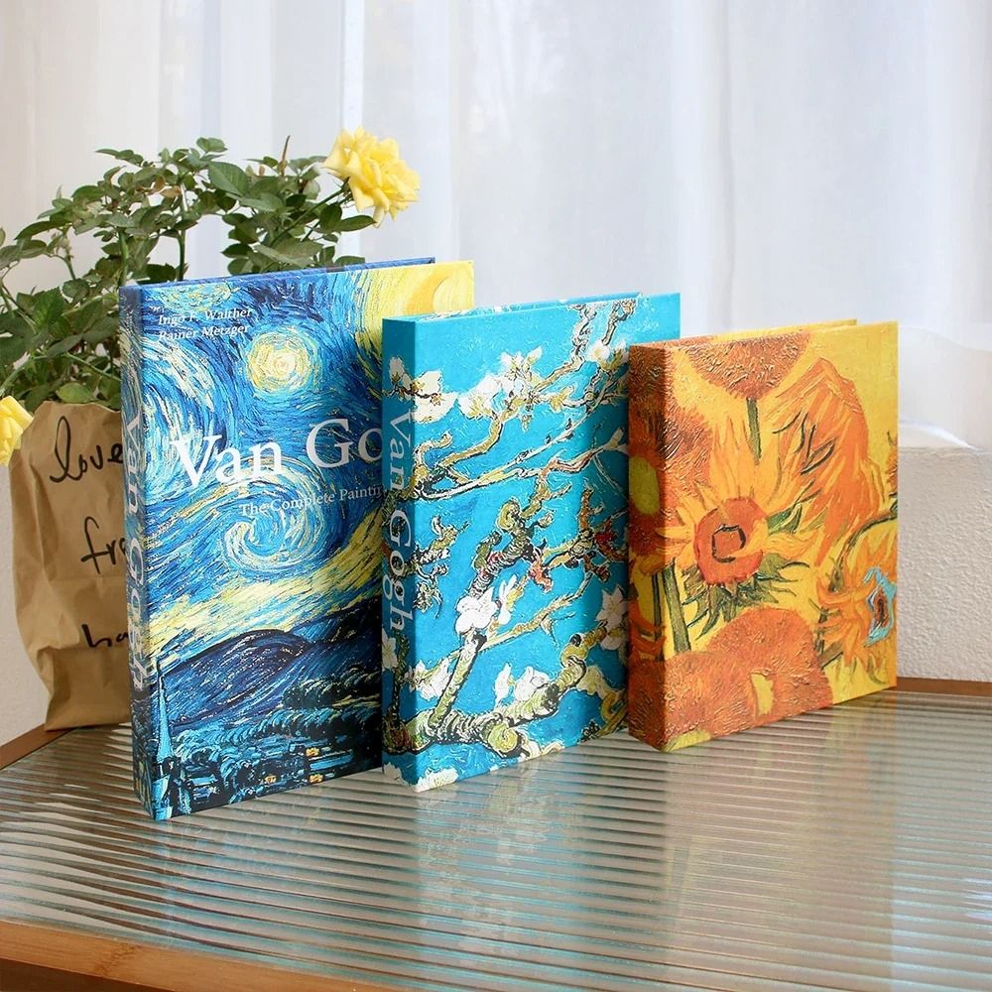 Decorative Faux Book Set For Coffee Table  Bookshelf Styling 14