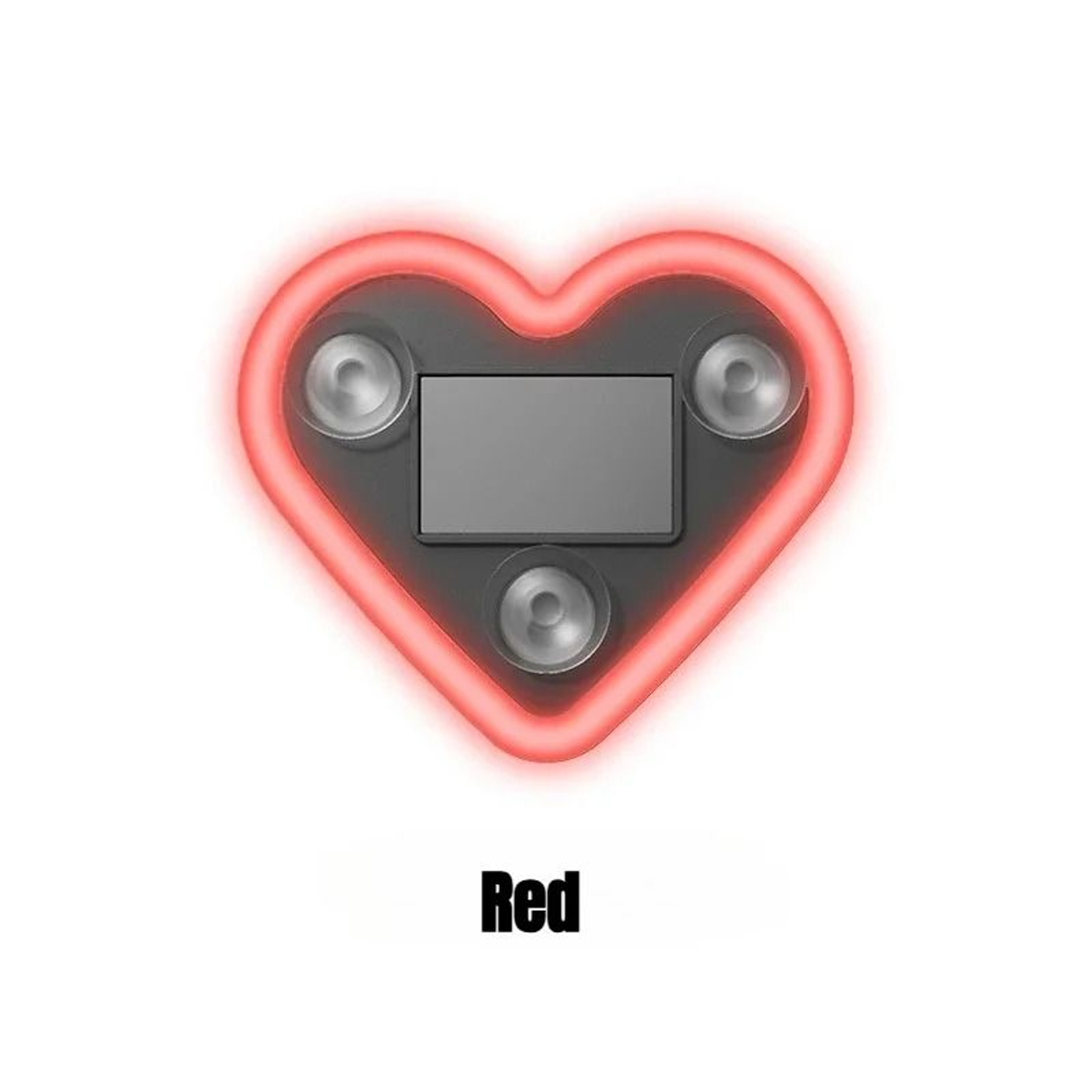 Solar Powered Heart Neon Car Window Light For Romantic Interior Decor 7