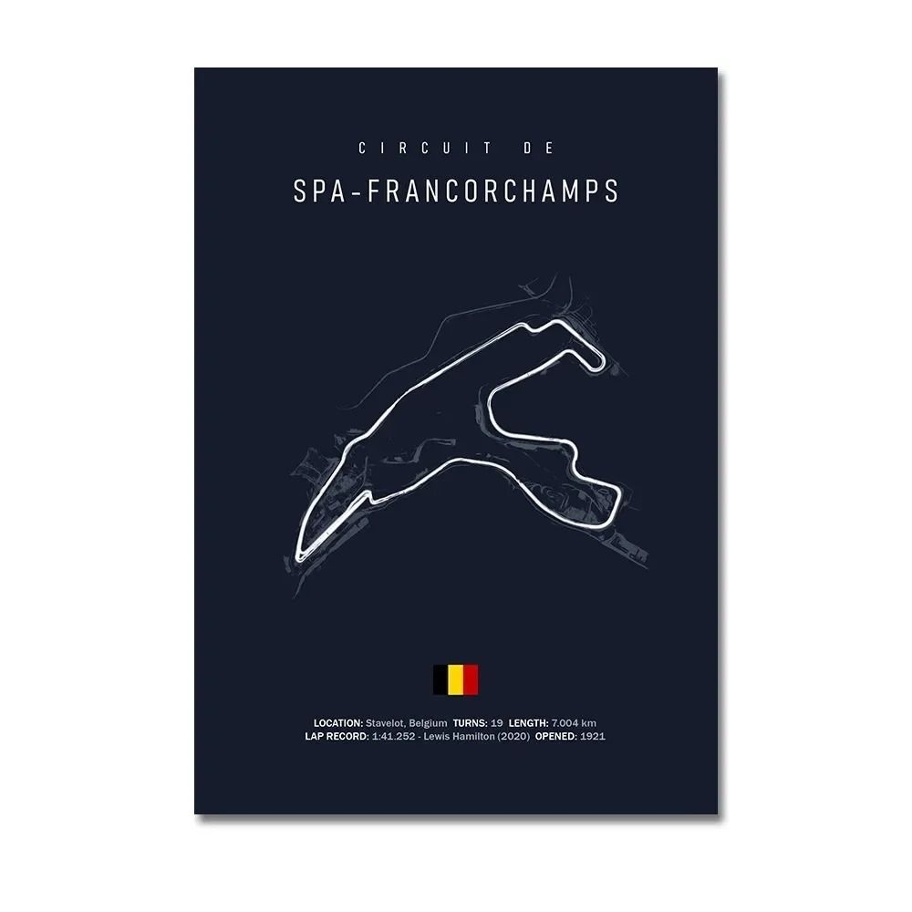 F1 Racing Circuit Canvas Wall Art For Motorsport  Formula Racing Fans 17