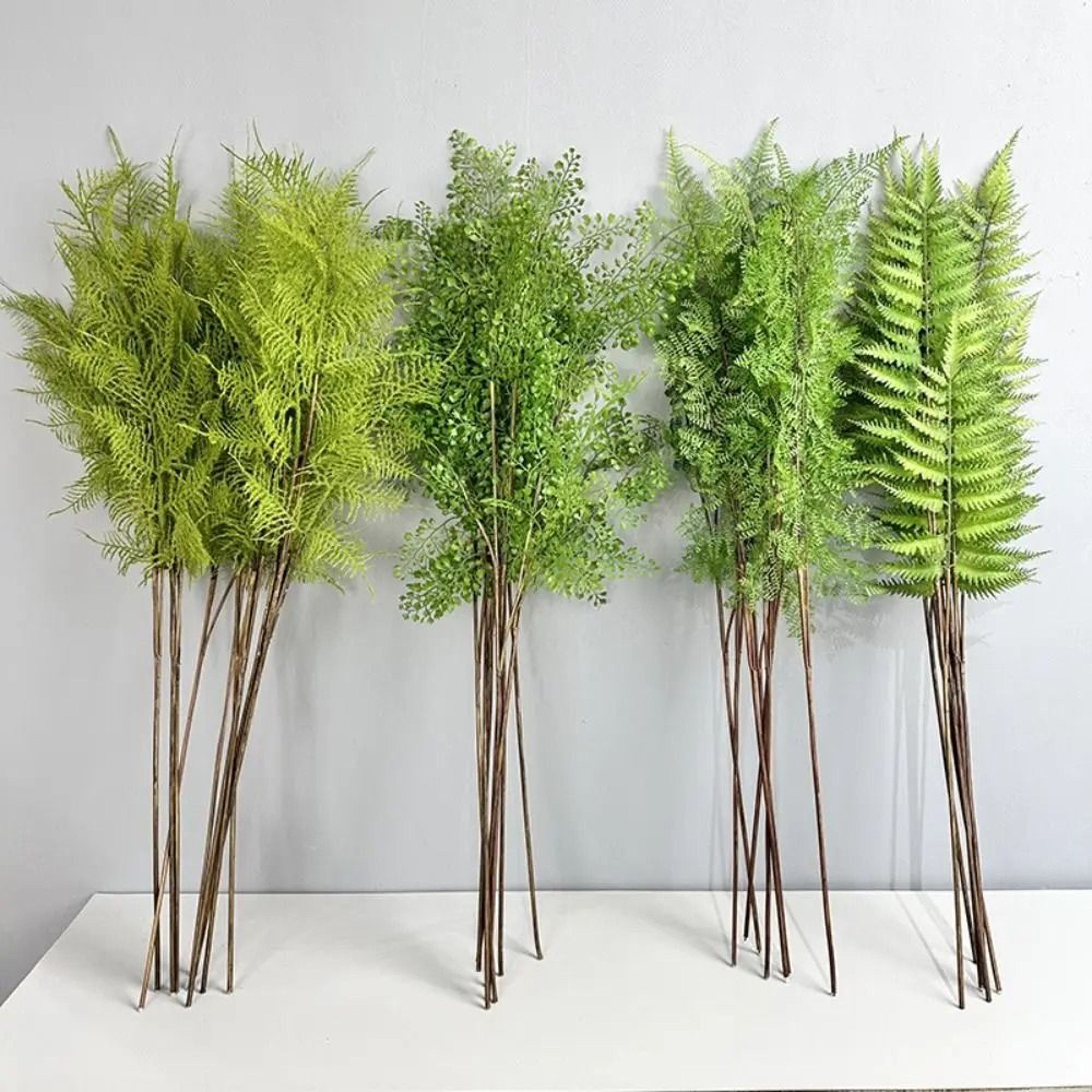 Real Touch Artificial Fern Branches Elegant Faux Greenery For Home  Wedding Decor 0