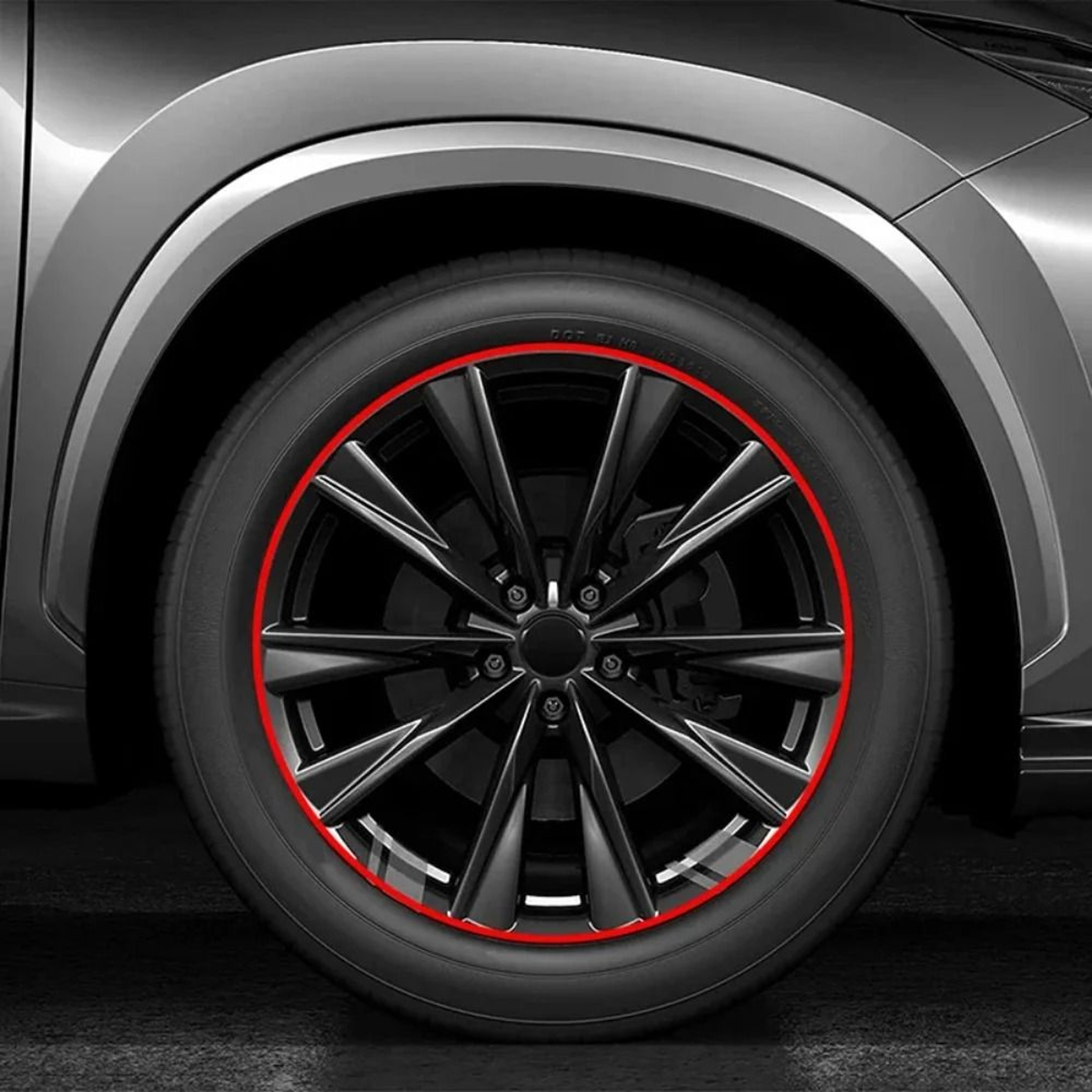 Universal 8M Car Rim Protector Strip Wheel Edge Guard 4