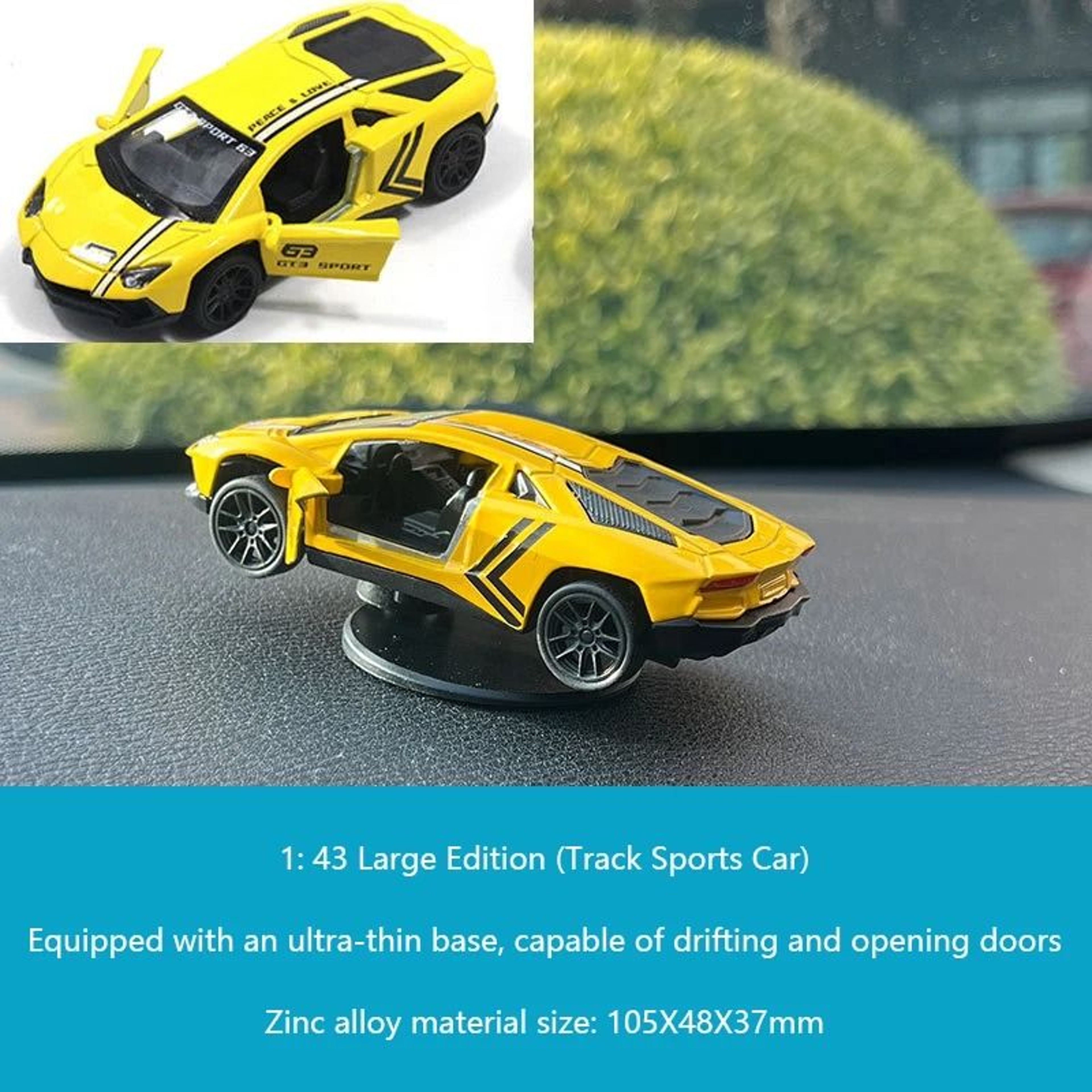 Drifting Racing Car Dashboard Ornament Rotating Model 9