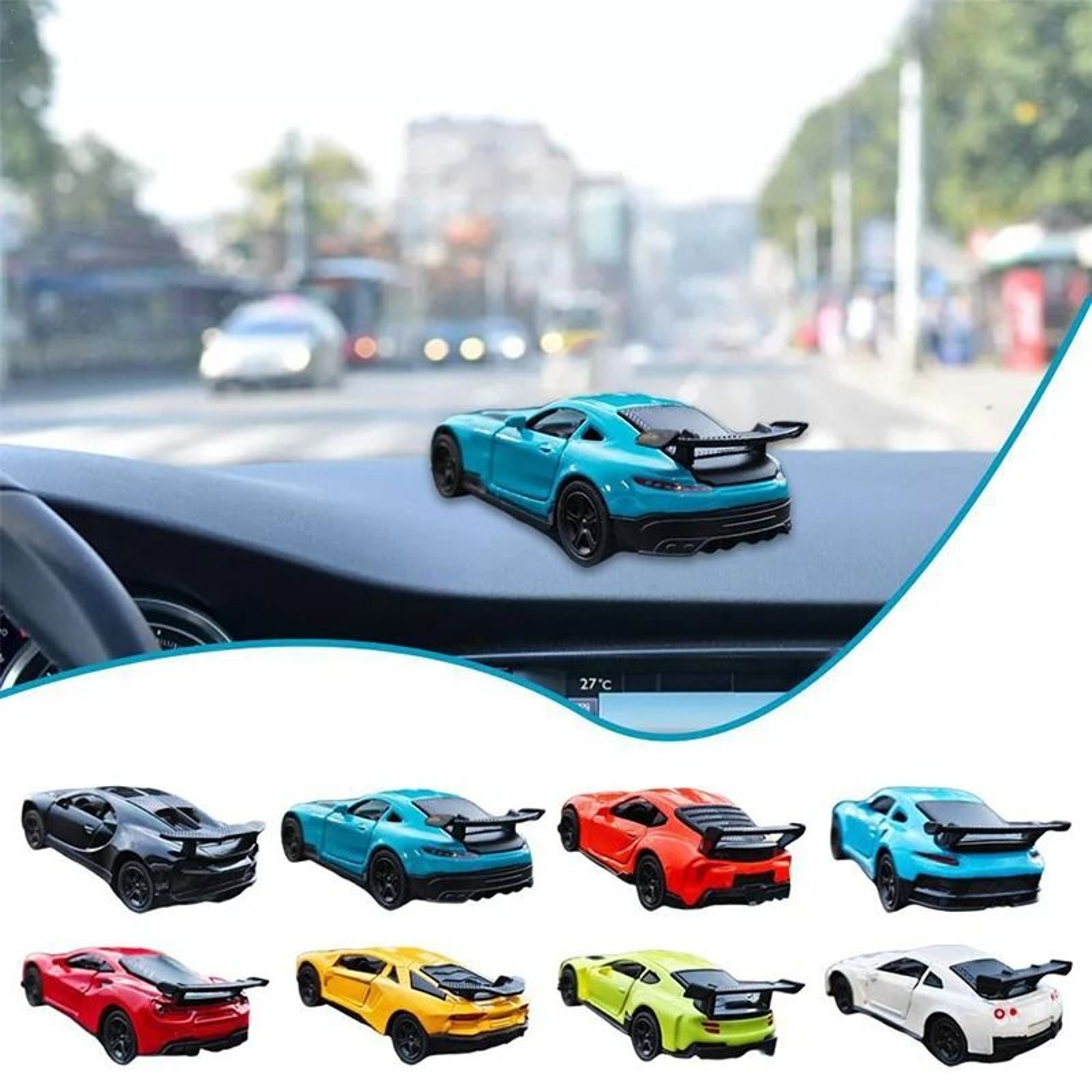 Drifting Racing Car Dashboard Ornament Rotating Model 2