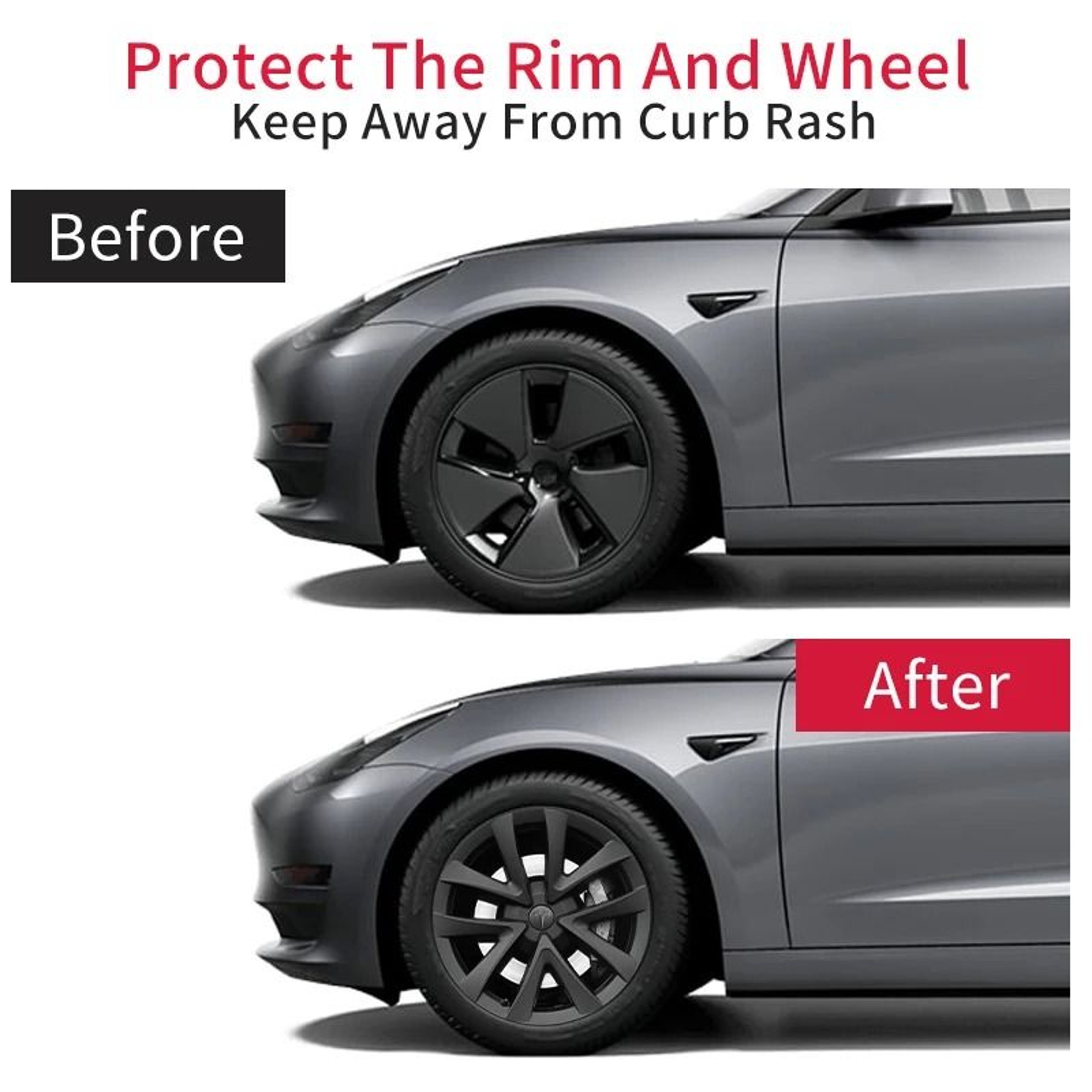 18Inch Arachnid Style Wheel Cover Set For Tesla Model 3 4