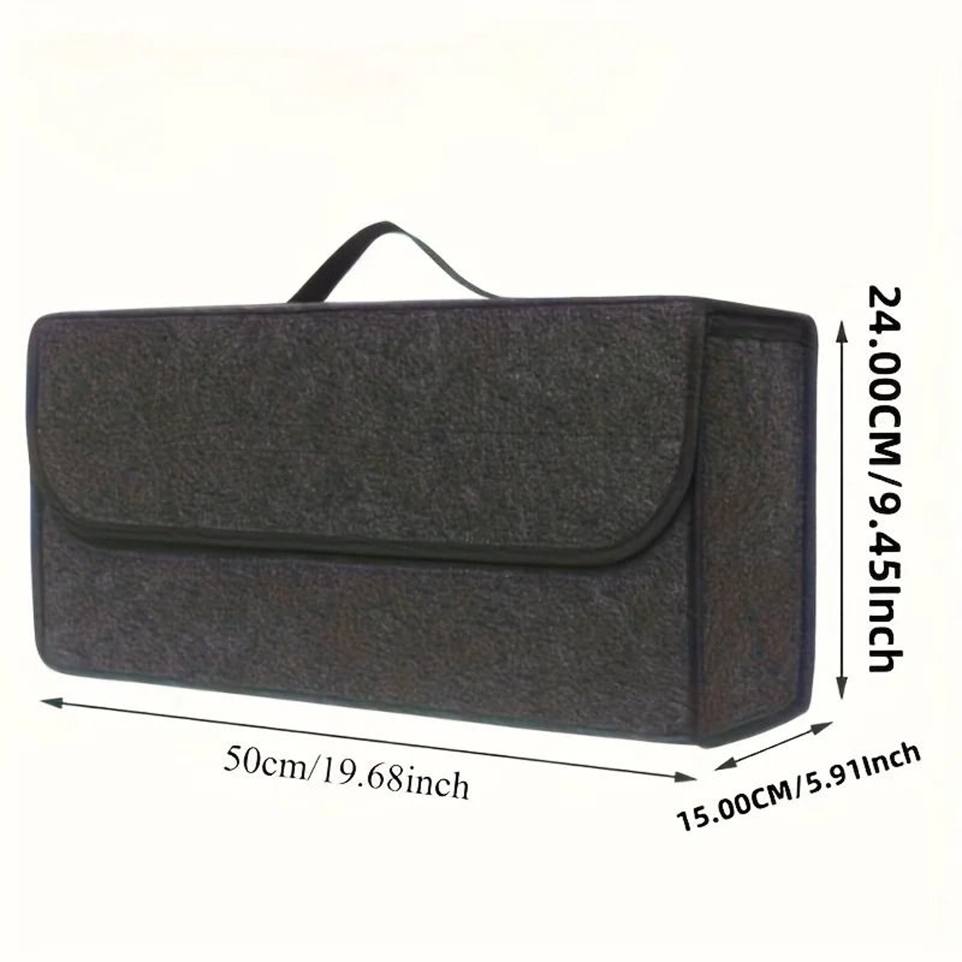 Large Soft Felt Car Trunk Organizer Storage Bag For Tools Groceries  Travel Essentials 3