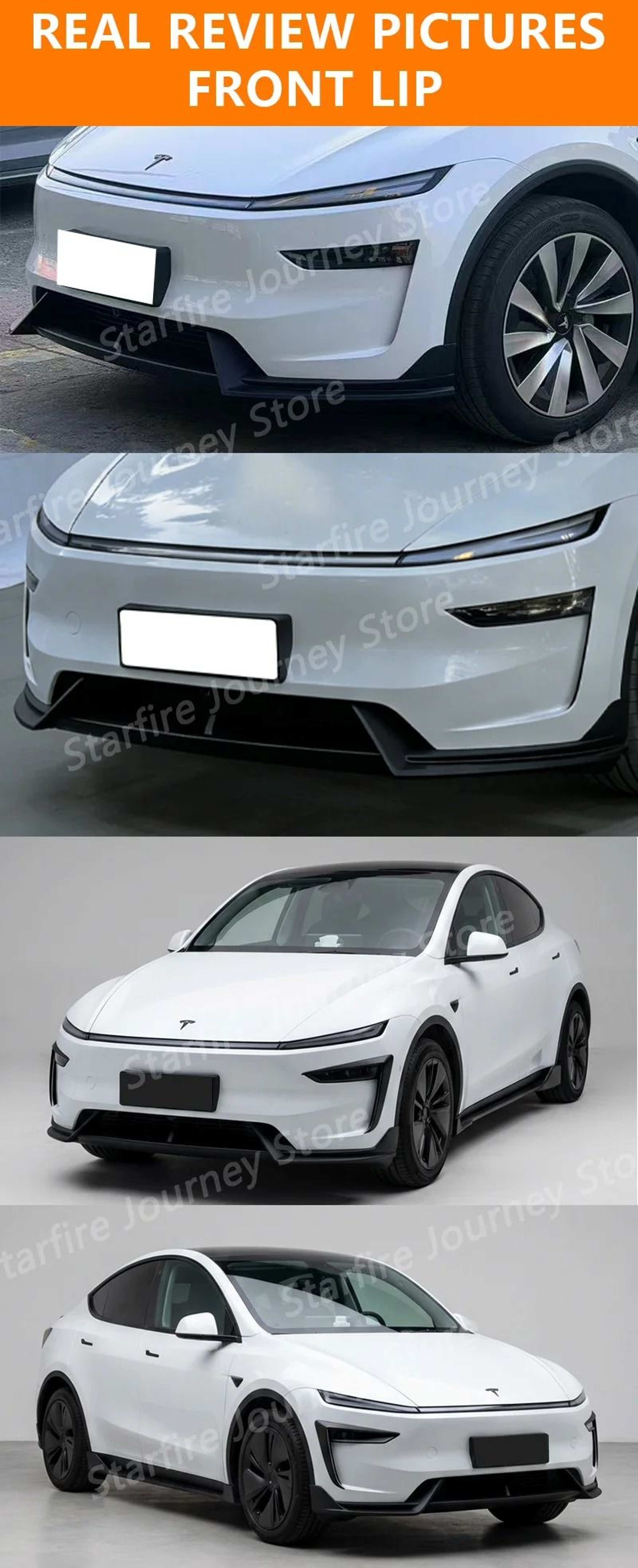AD Gloss Black Front Lip  Side Skirt Body Kit For Tesla Model Y Juniper 2025 3