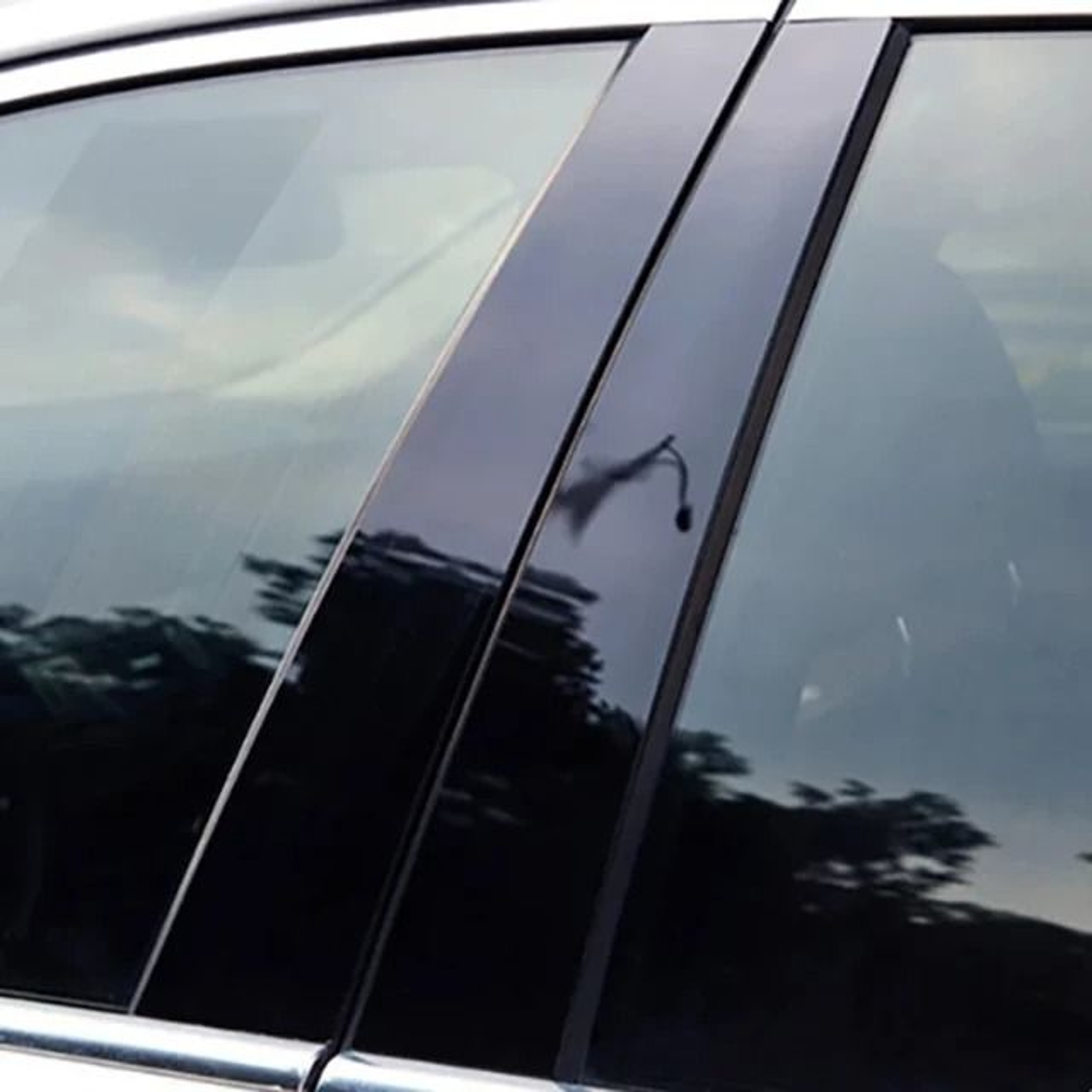 Gloss Black Window Pillar Trim Stickers For Peugeot  Citroen Models 5