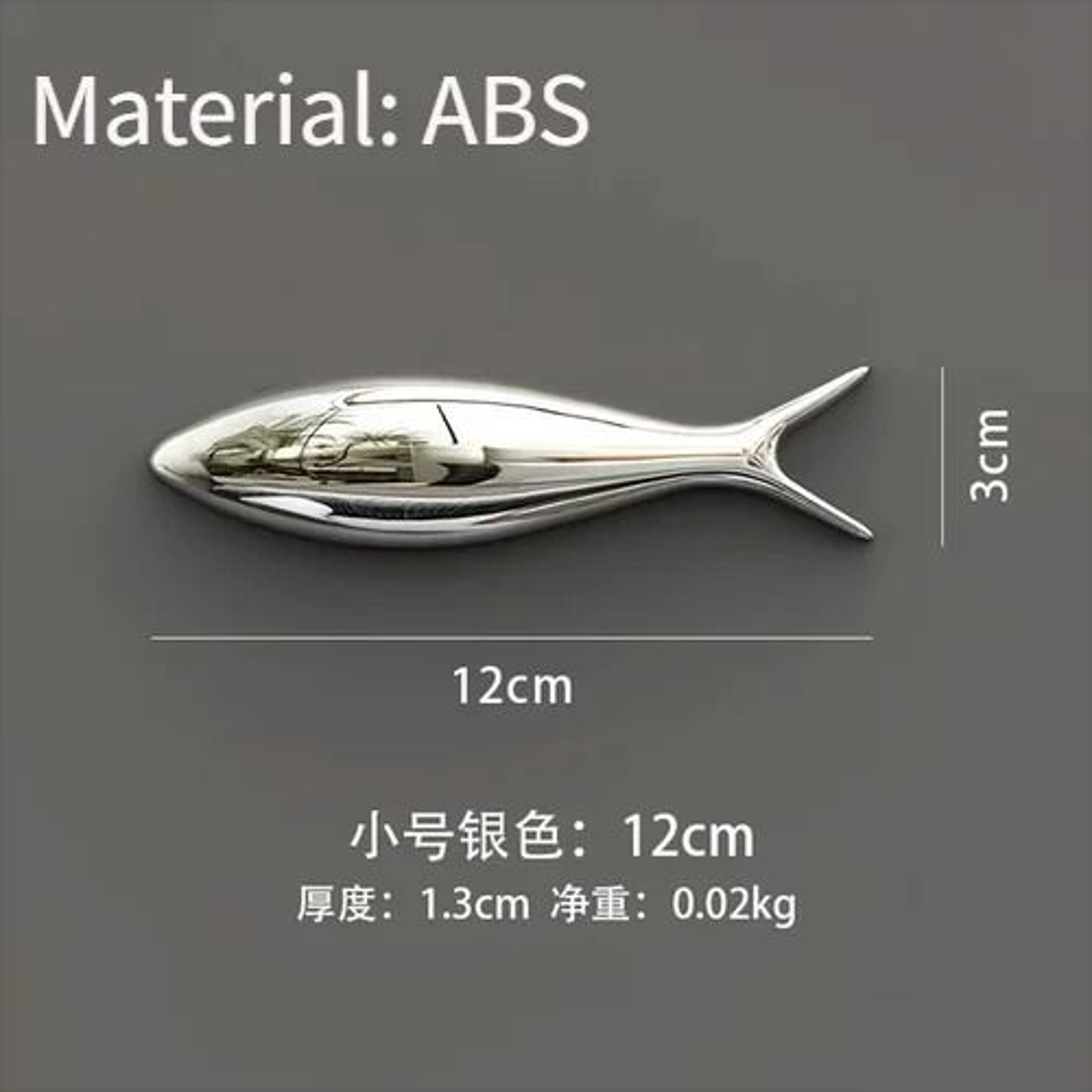 3D Electroplated Fish Wall Decoration Pendant 6
