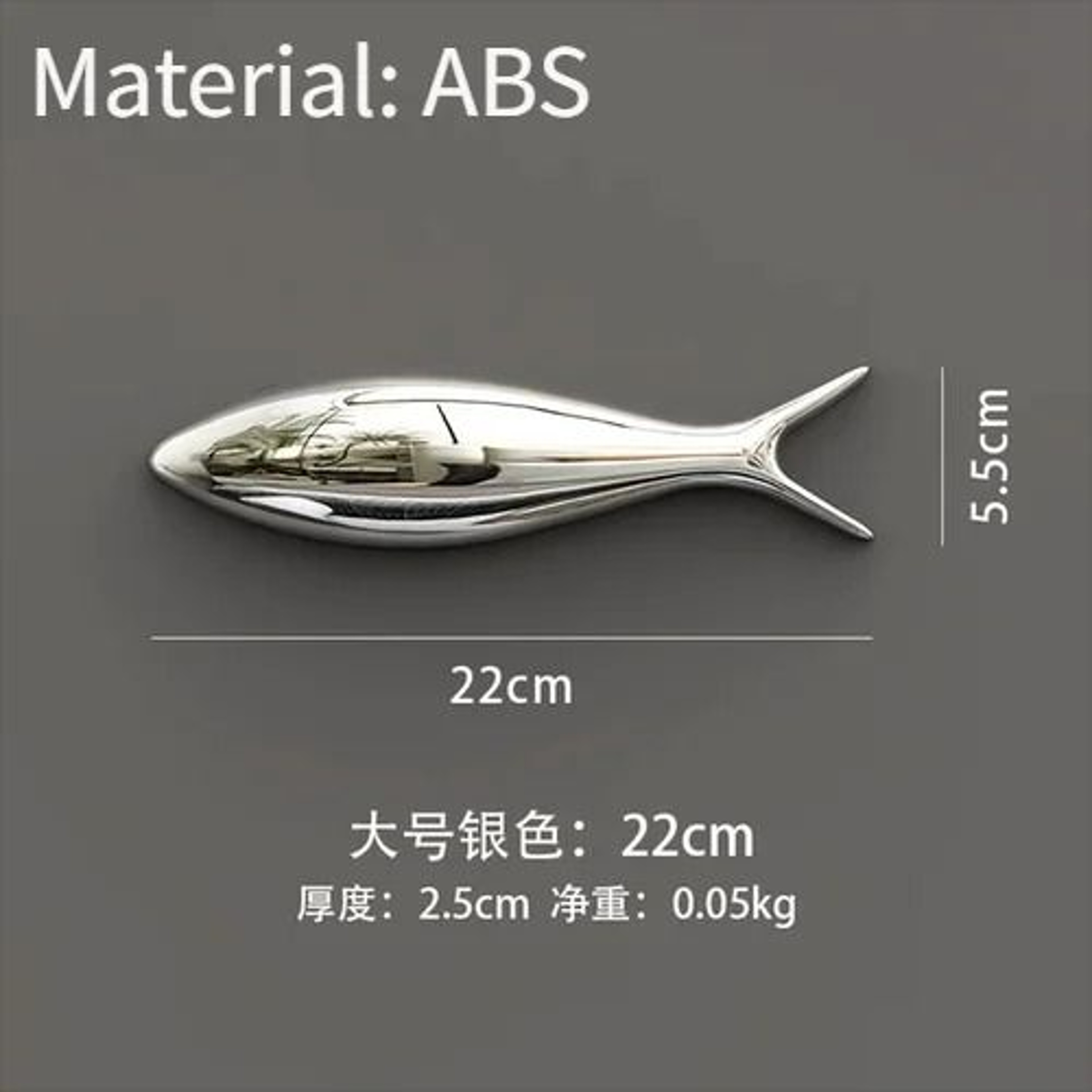 3D Electroplated Fish Wall Decoration Pendant 8