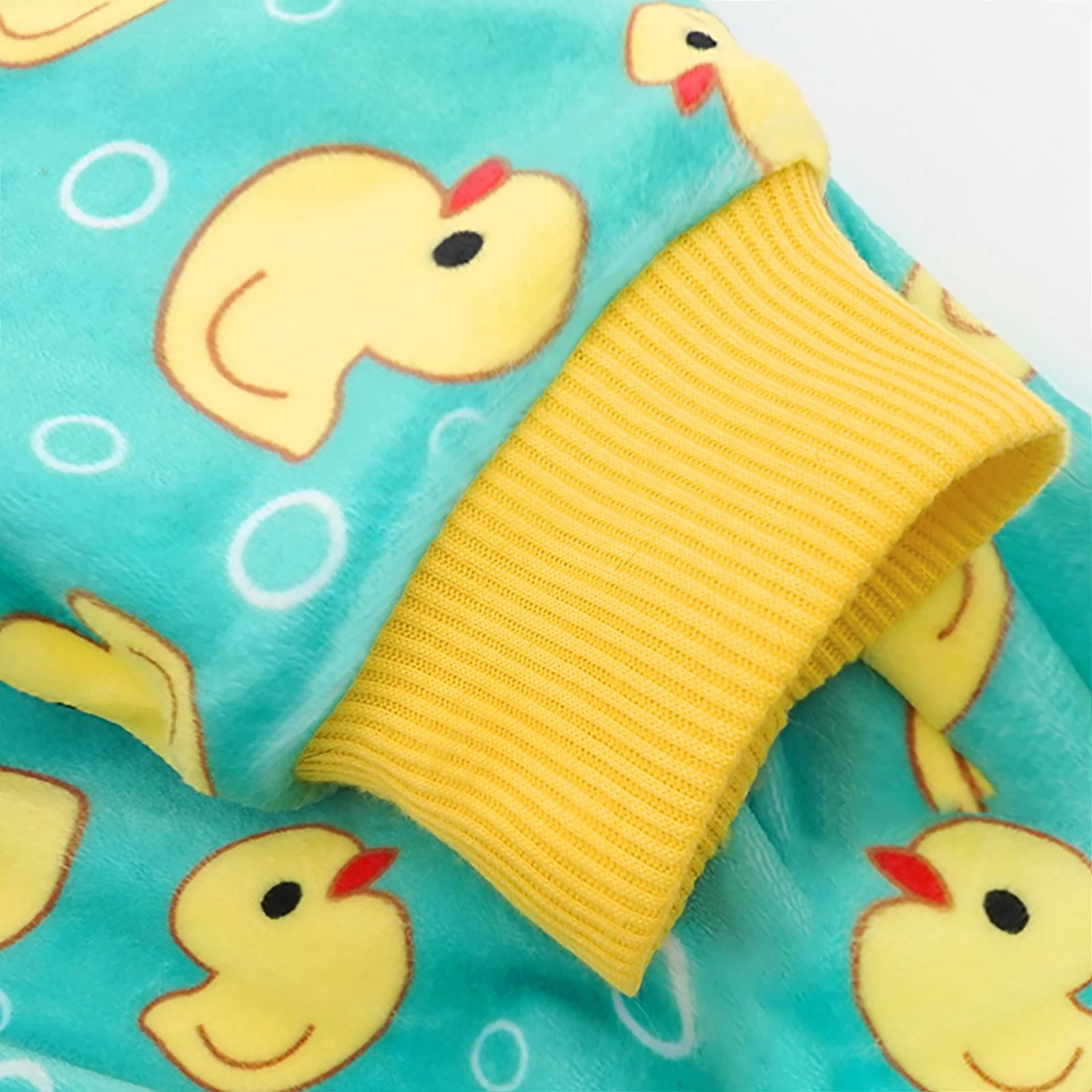 Yellow Duck Stretchable Dog Pajamas For Small Dogs  Cats 4