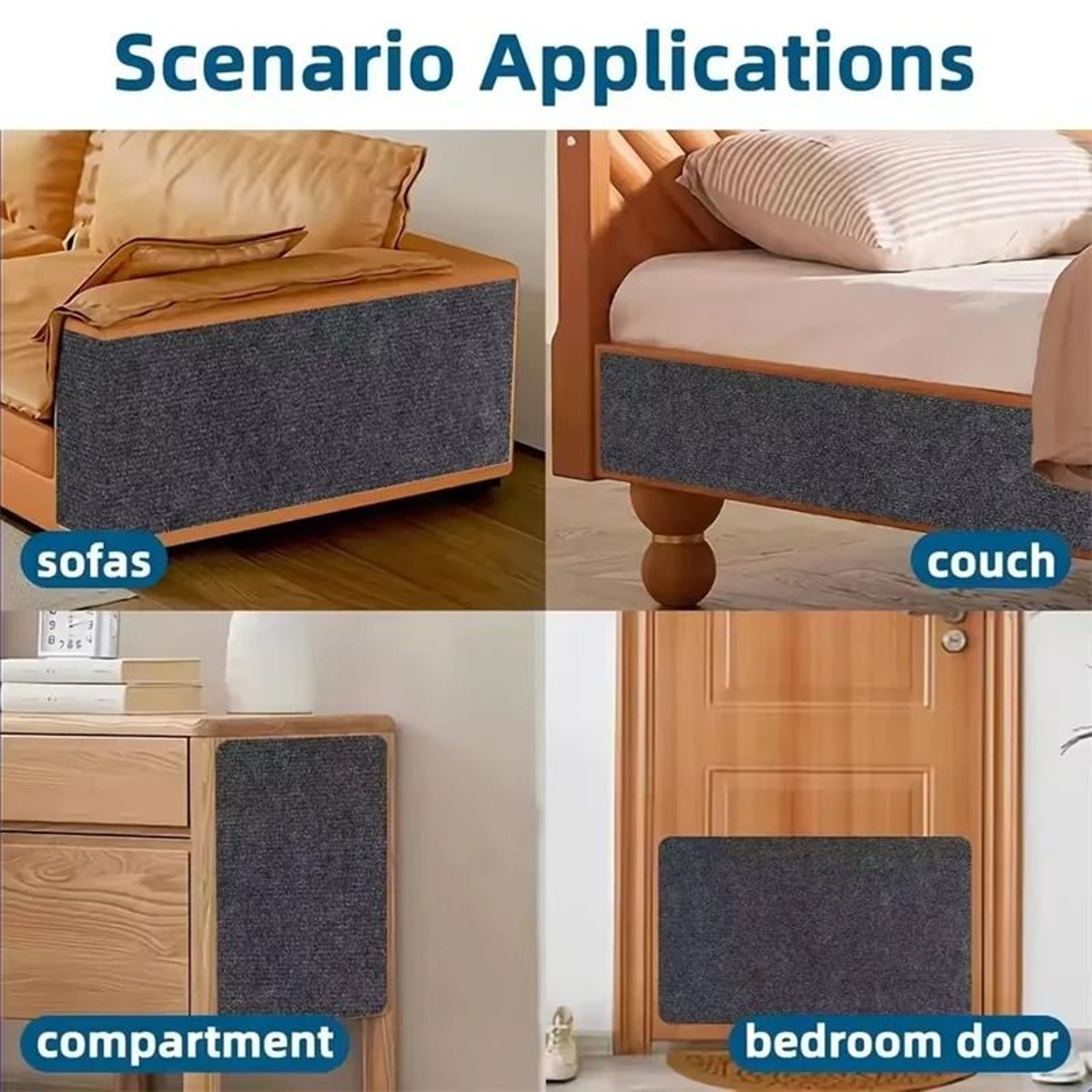 SelfAdhesive Cat Scratcher Sofa Protector Mat 5