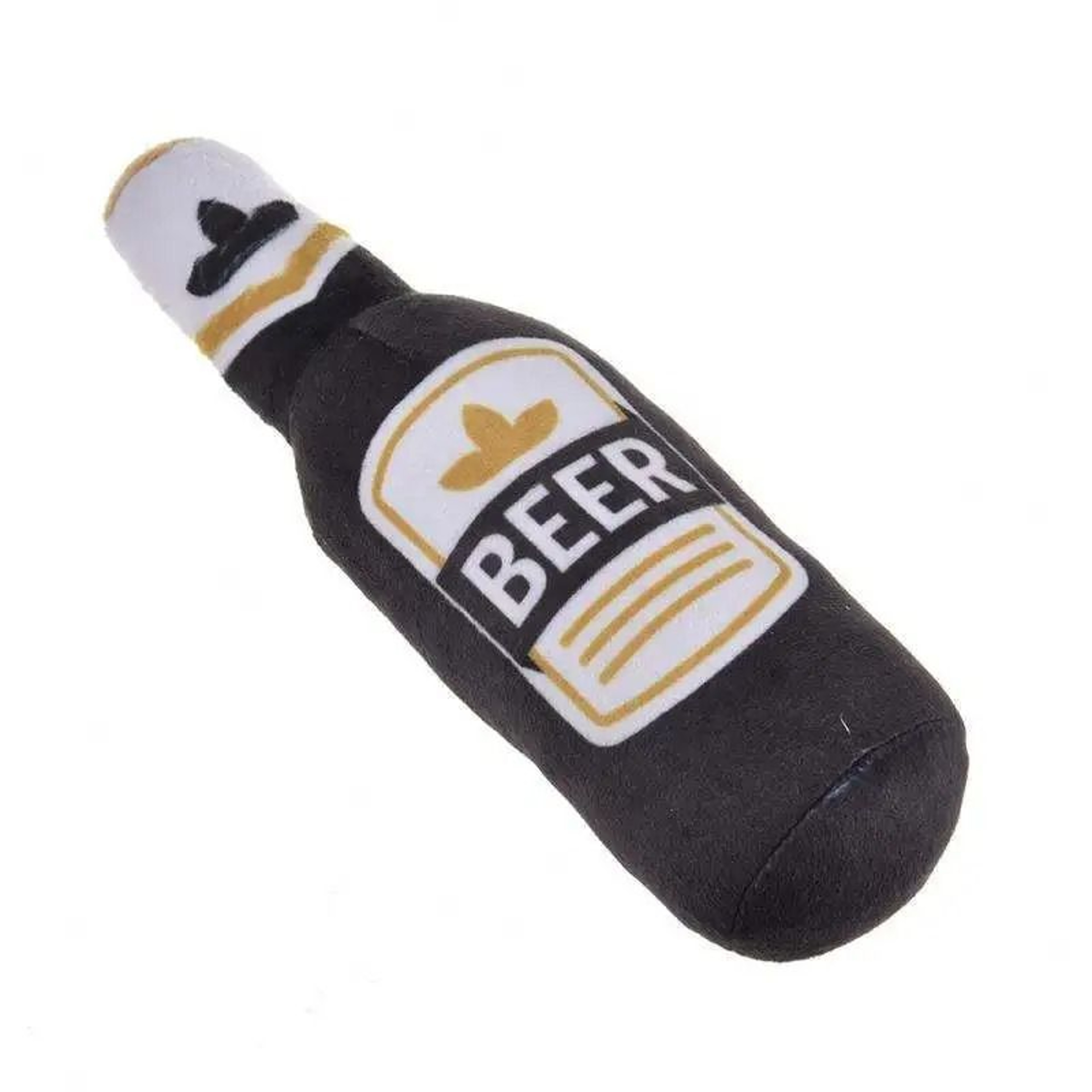 BarkBrew Squeaky Beer Bottle Plush Dog Toy 11