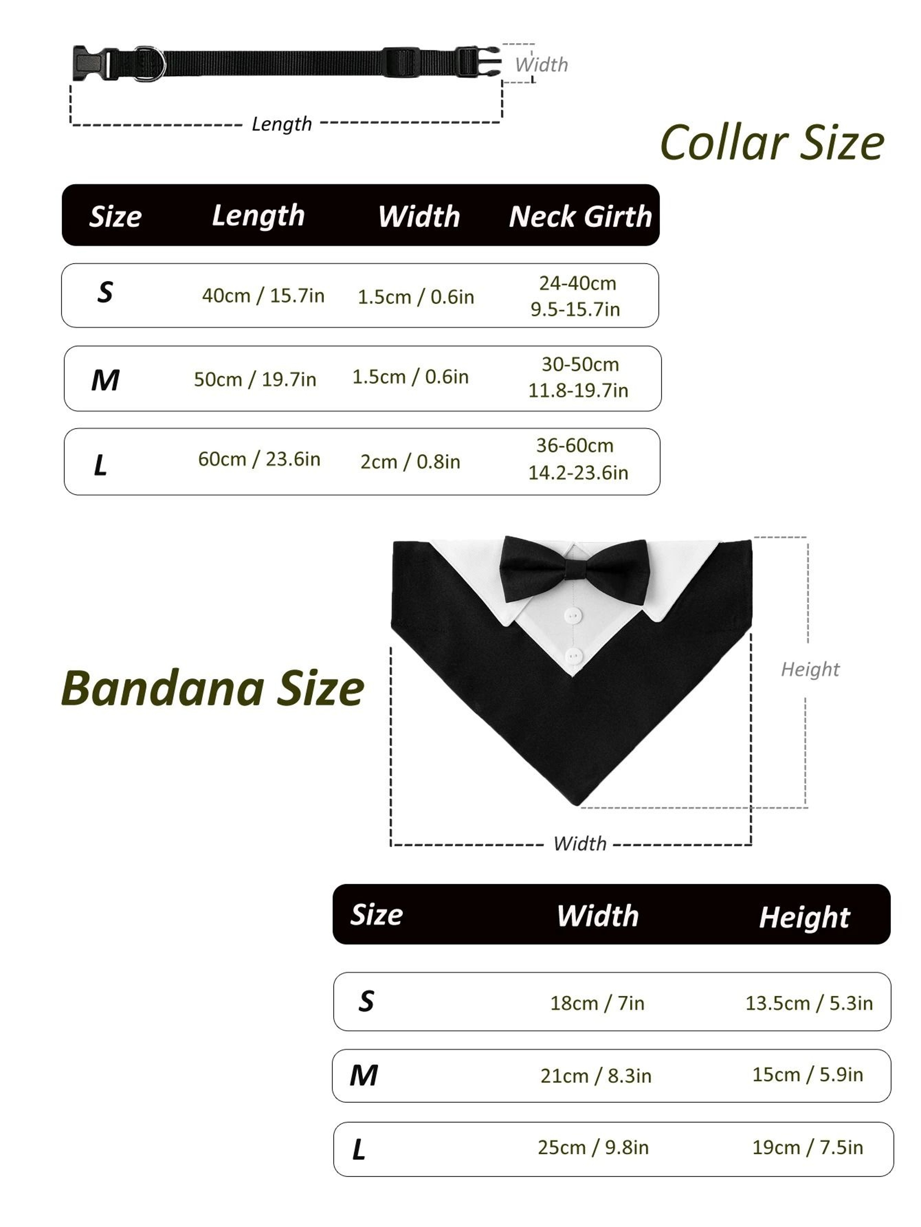 Sucado Bow Tie Tuxedo Dog Collar Bandana For Weddings  Parties 1