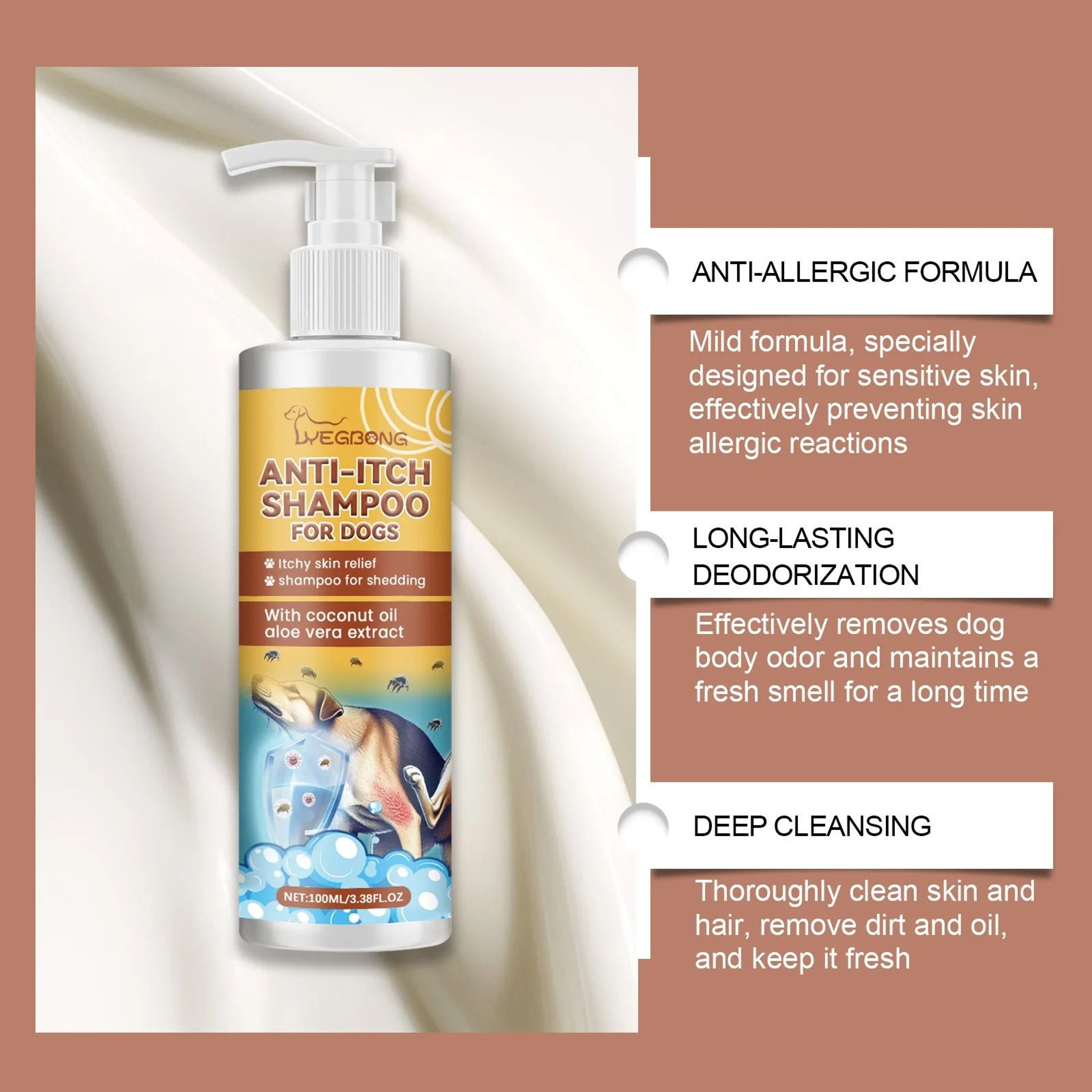 PurePaws Moisturizing Dog Shampoo  Conditioner For Sensitive Skin 2