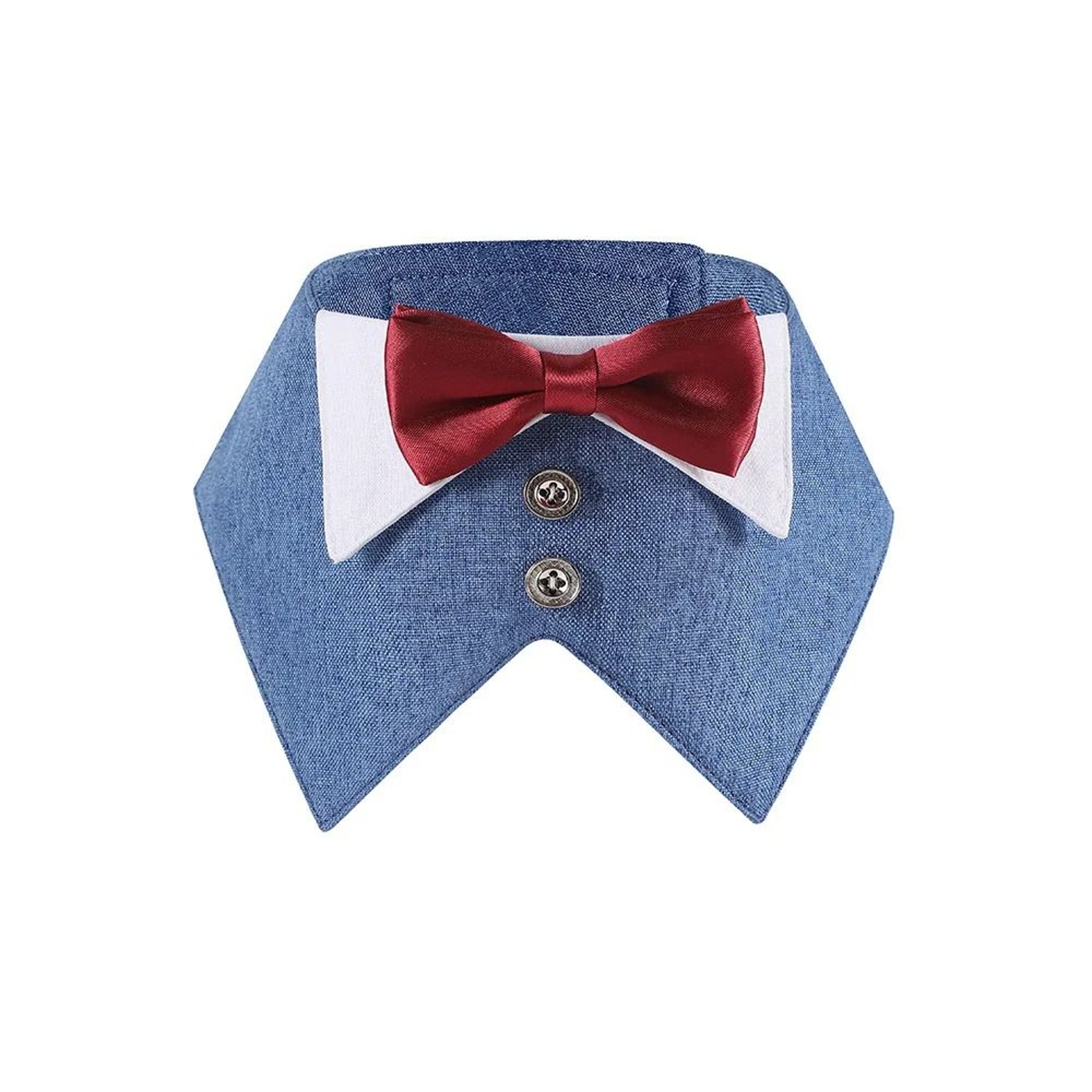Formal Dog Tuxedo Bandana Collar With Bow Tie For Weddings  Parties 8