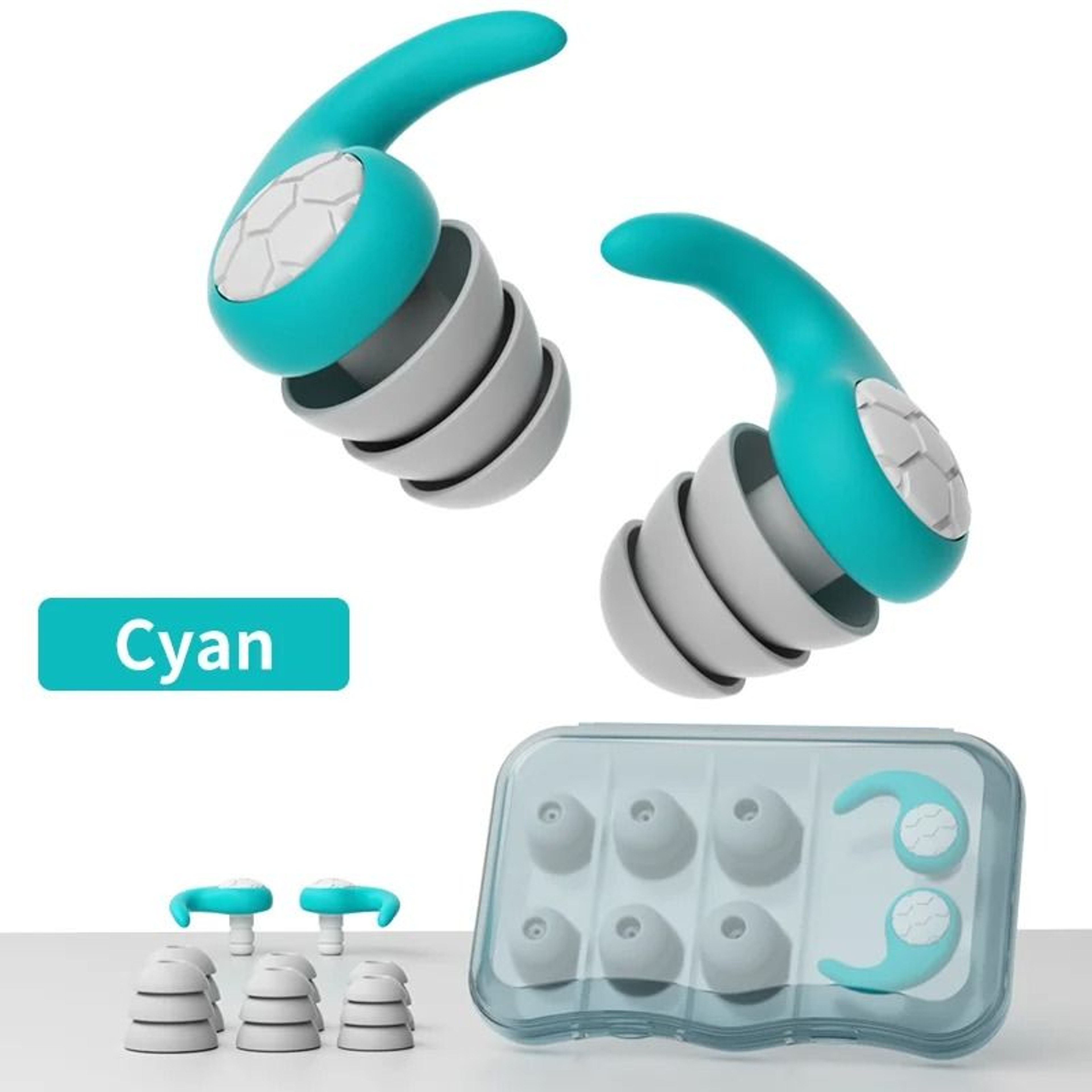 Reusable Waterproof Ear Plugs For Sleeping Swimming  Noise Reduction 9