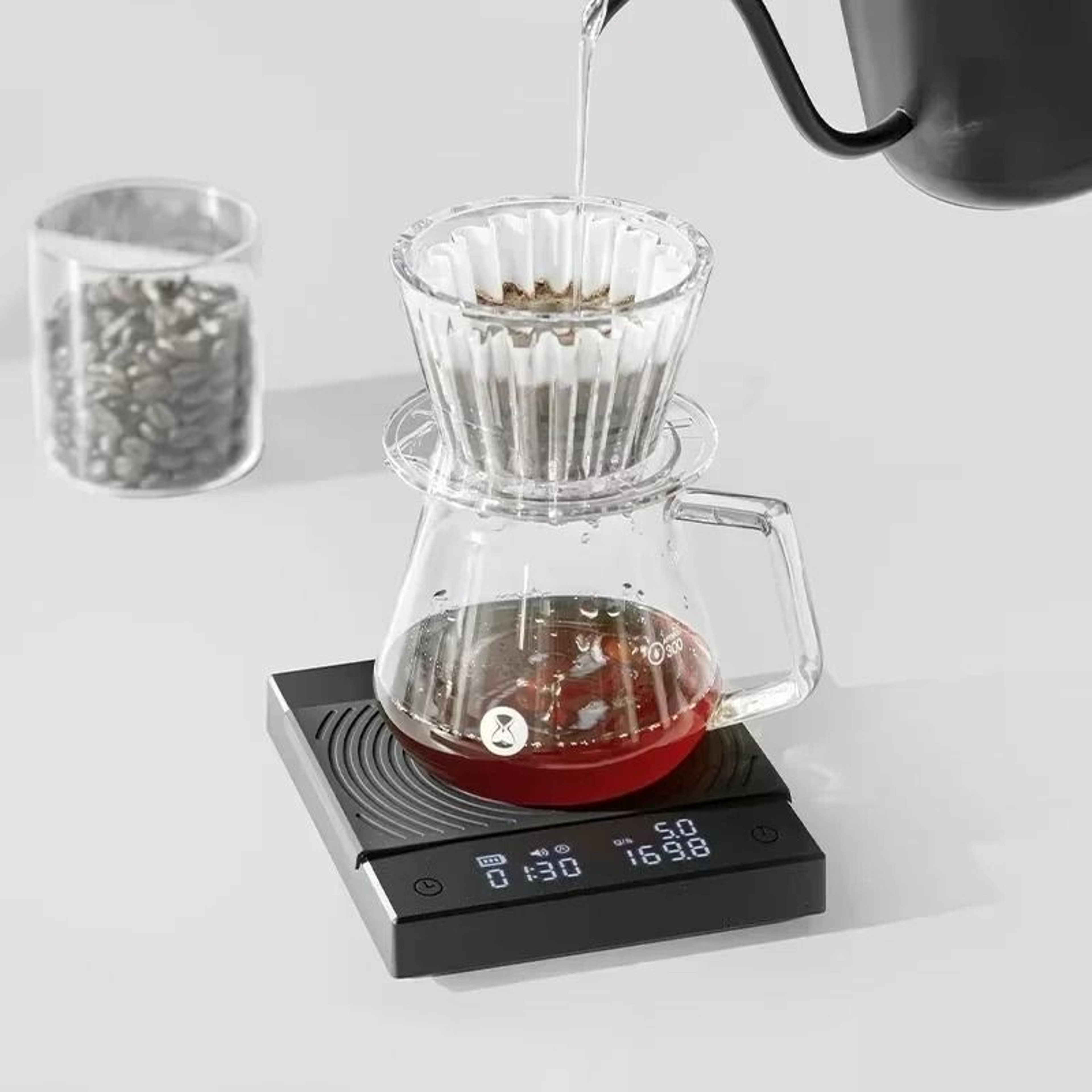 TIMEMORE Black Mirror Basic 2 Digital Coffee Scale With Timer  USB Charging 3