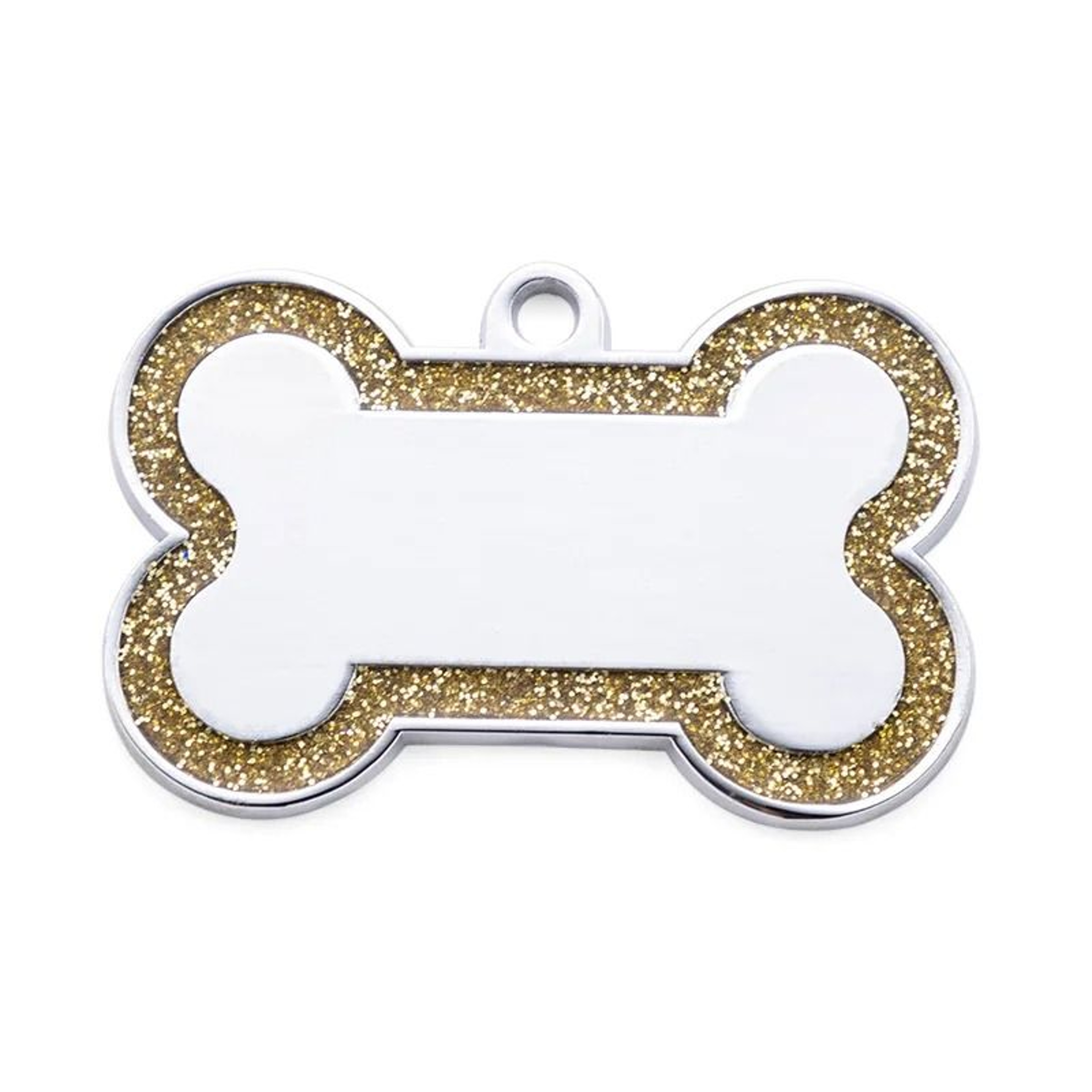 Personalized Glitter Pet ID Tag DoubleSided Bone Name Pendant For Dogs  Cats 13