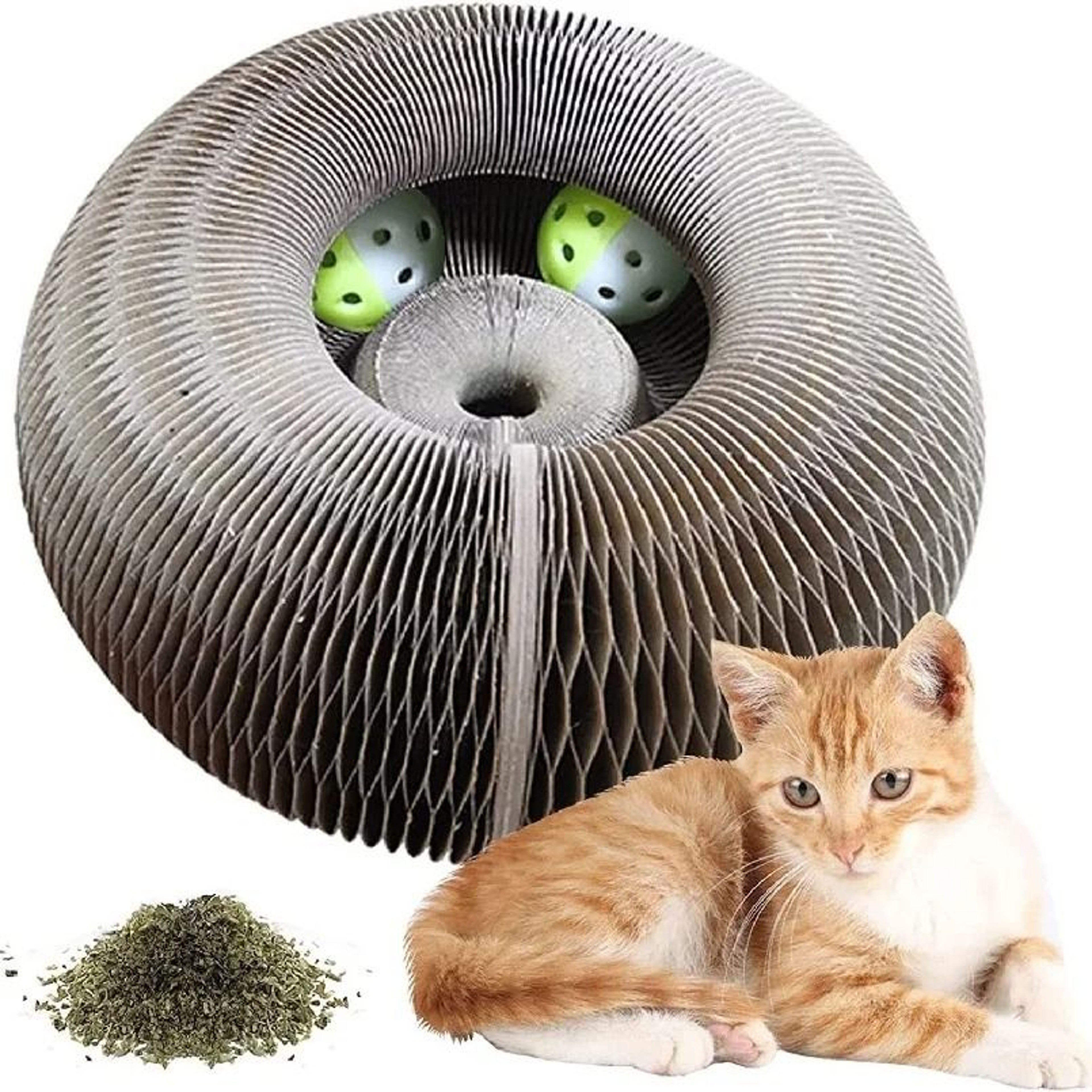 Foldable Magic Organ Cat Scratcher Bed  Interactive Toy 4