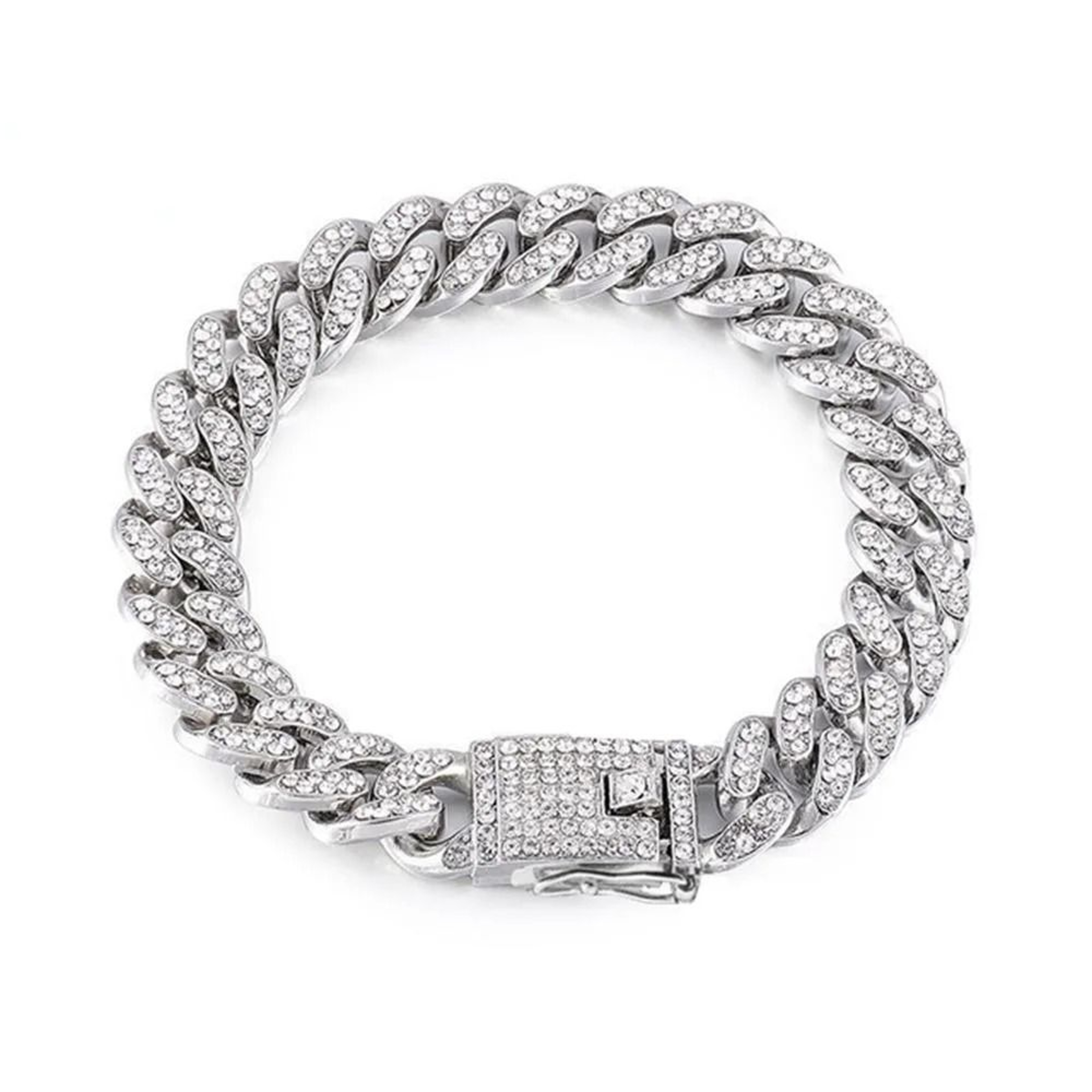 RoyalSpark Rhinestone Dog Chain Collar Jewelry 6