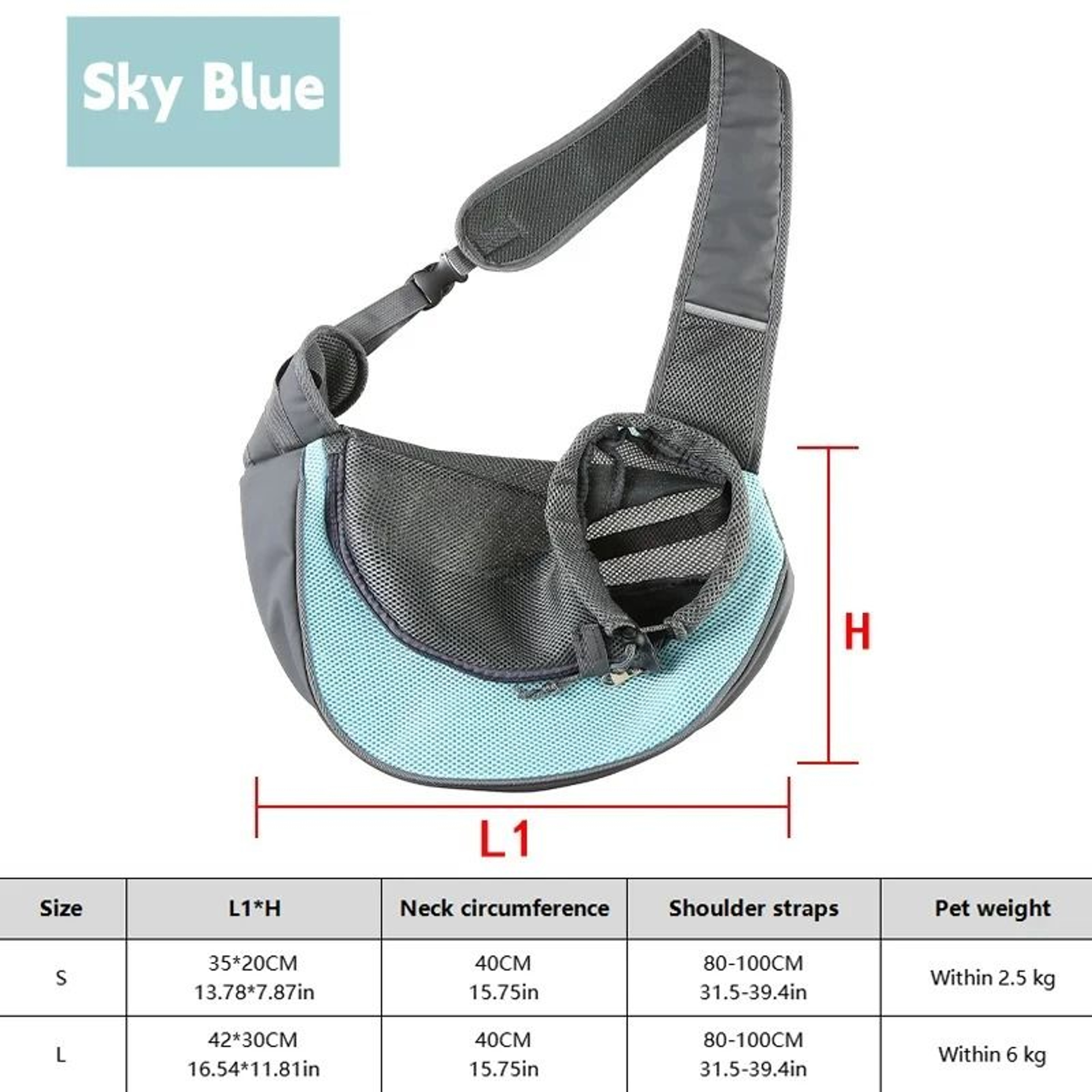 CarryPaws Breathable Dog Sling Carrier Backpack 6