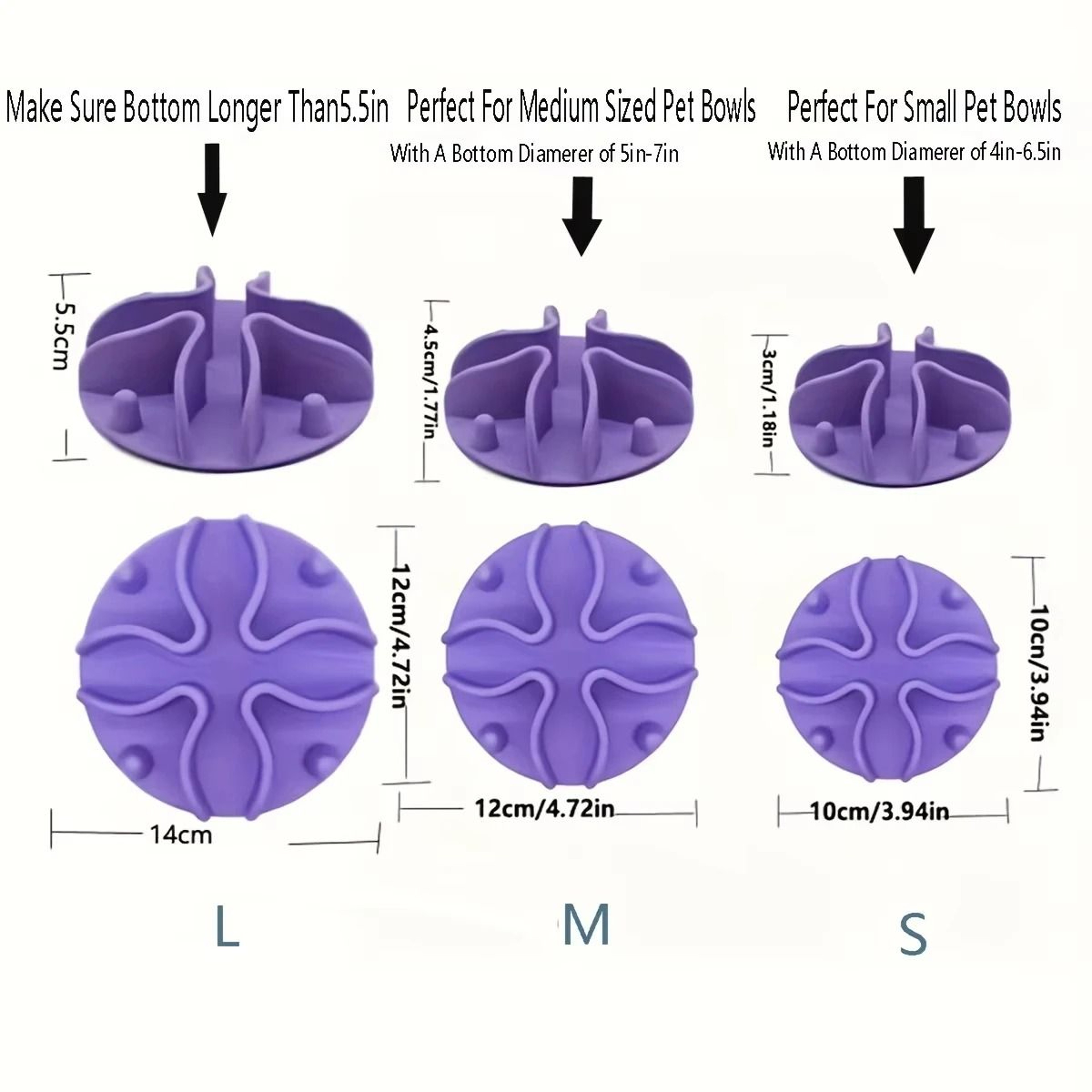 Soft Silicone Slow Feeder Puzzle Bowl Insert For Dogs  Cats 1