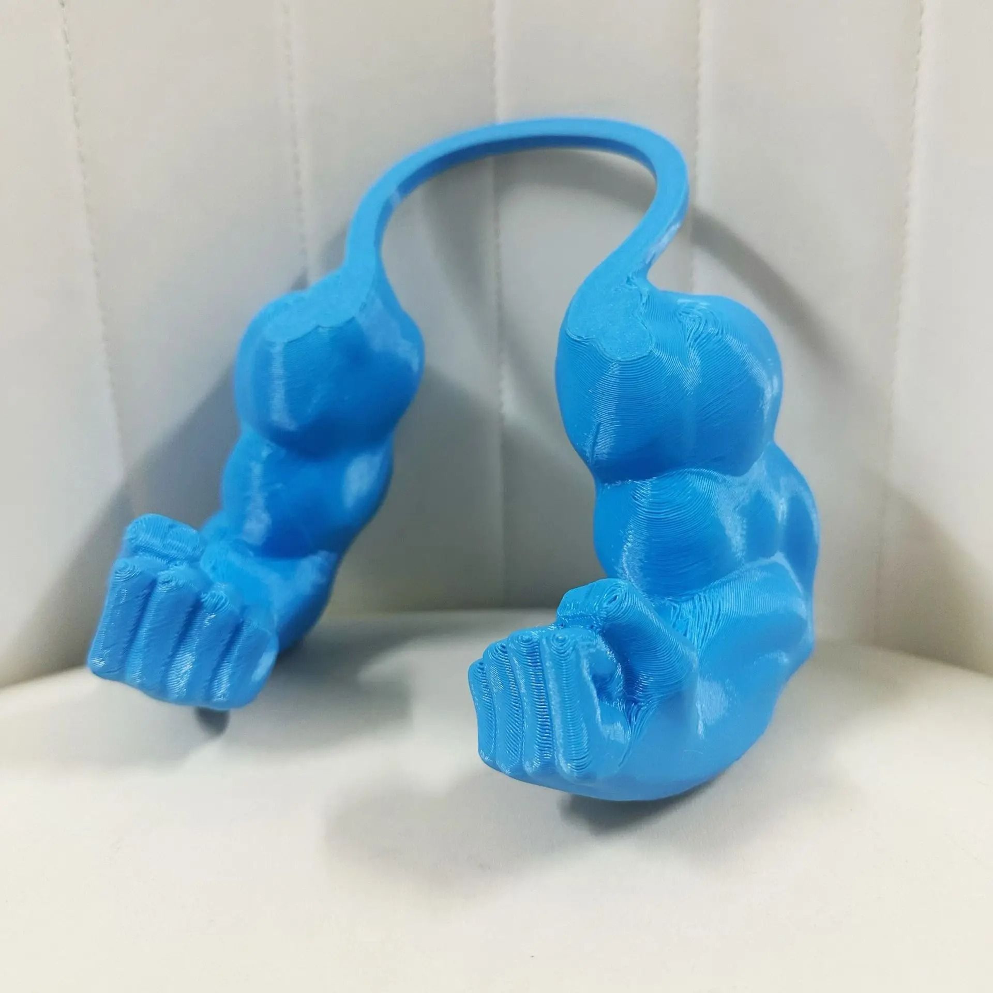 Funny Muscle Arm Cat Pendant 7