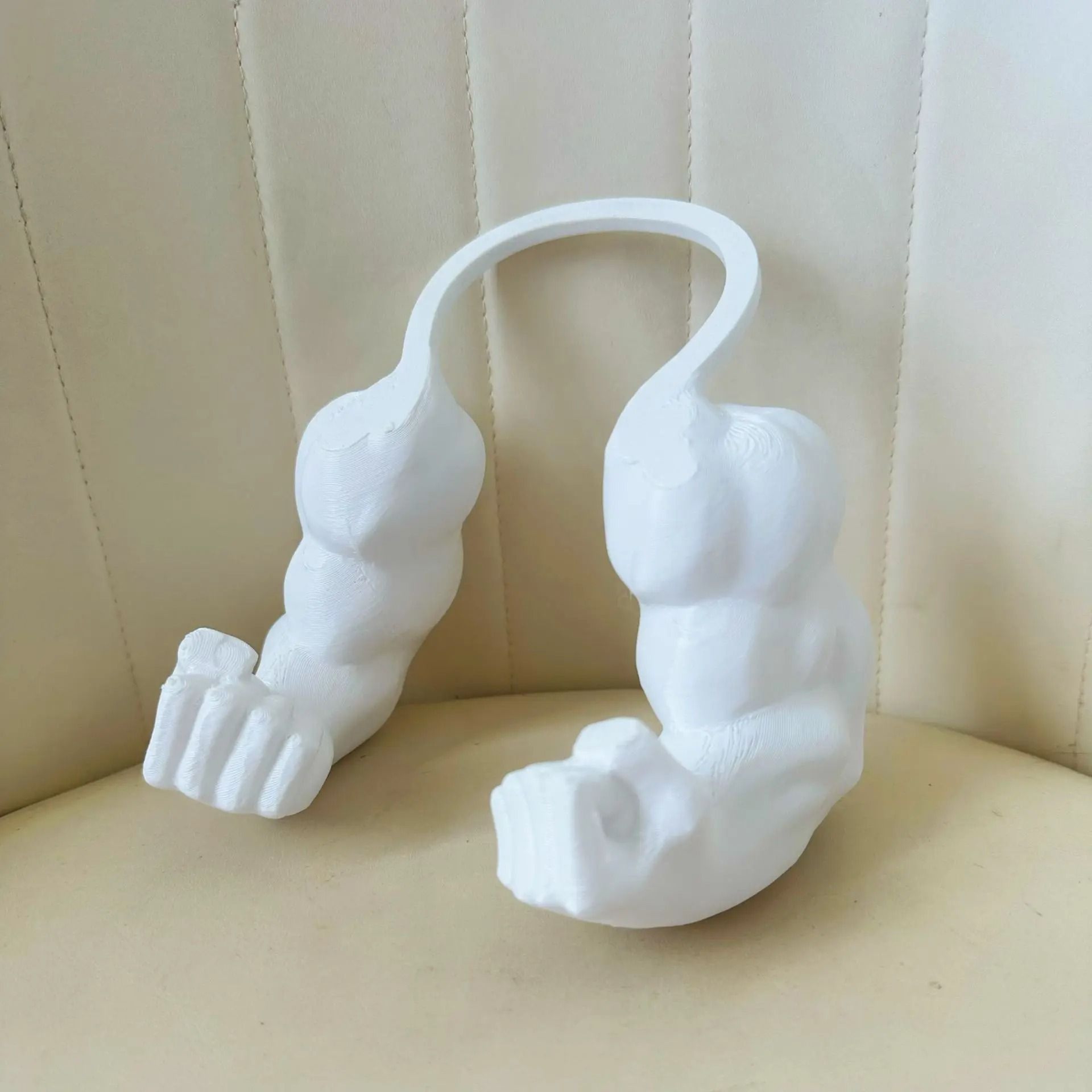 Funny Muscle Arm Cat Pendant 10