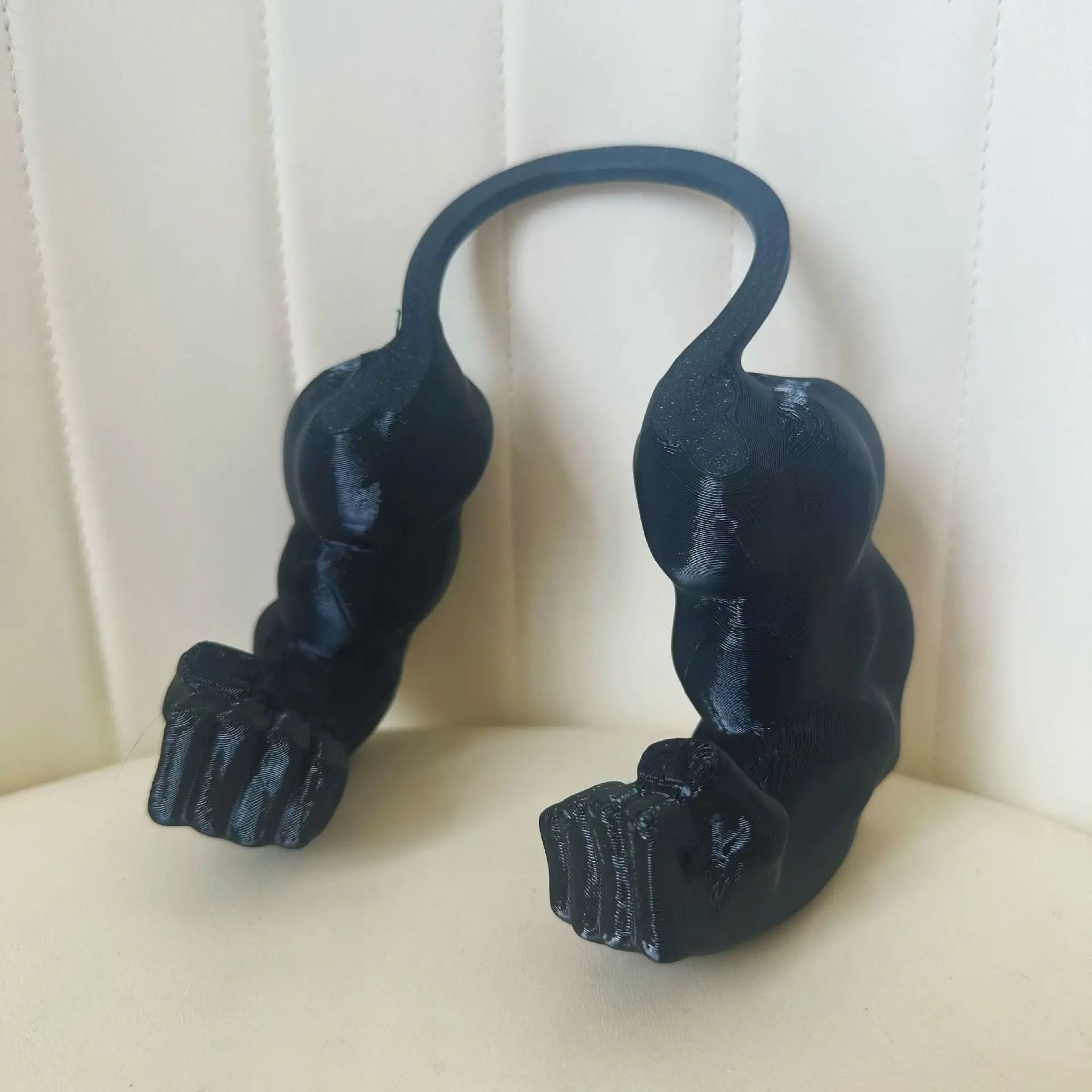Funny Muscle Arm Cat Pendant 5
