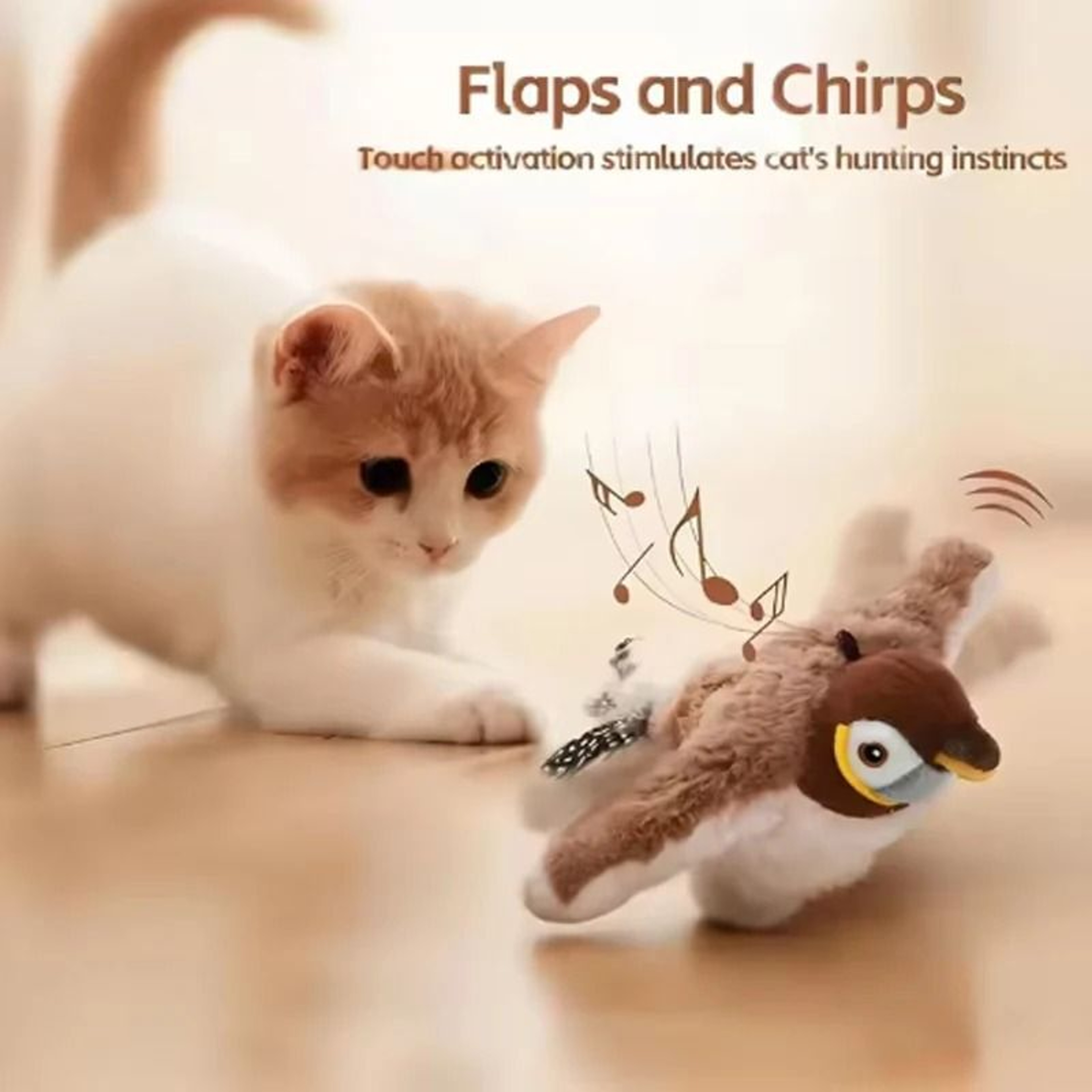 Flapping Sparrow Cat Toy 2