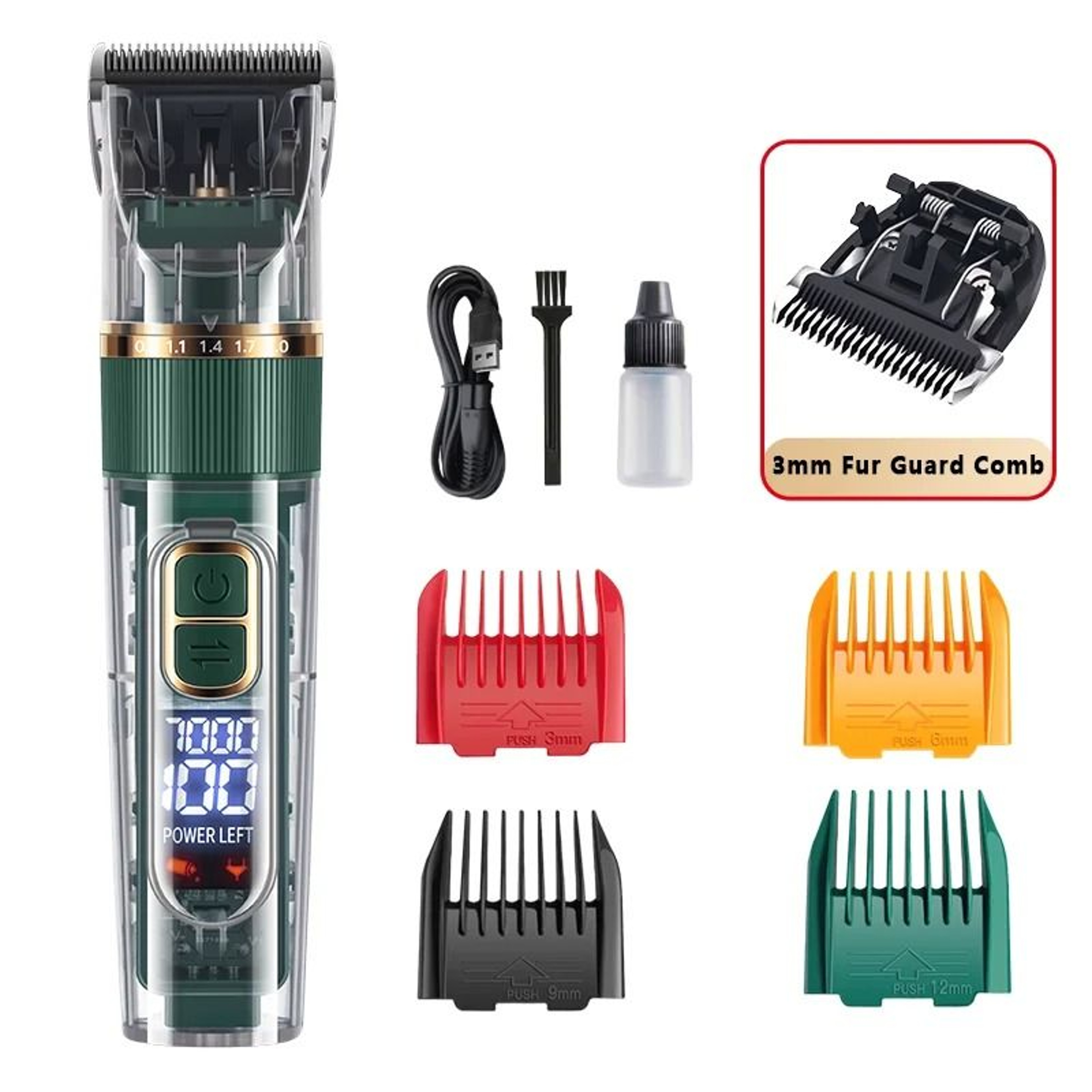 Professional Rechargeable Pet Clipper Grooming Trimmer For Dogs  Cats 11