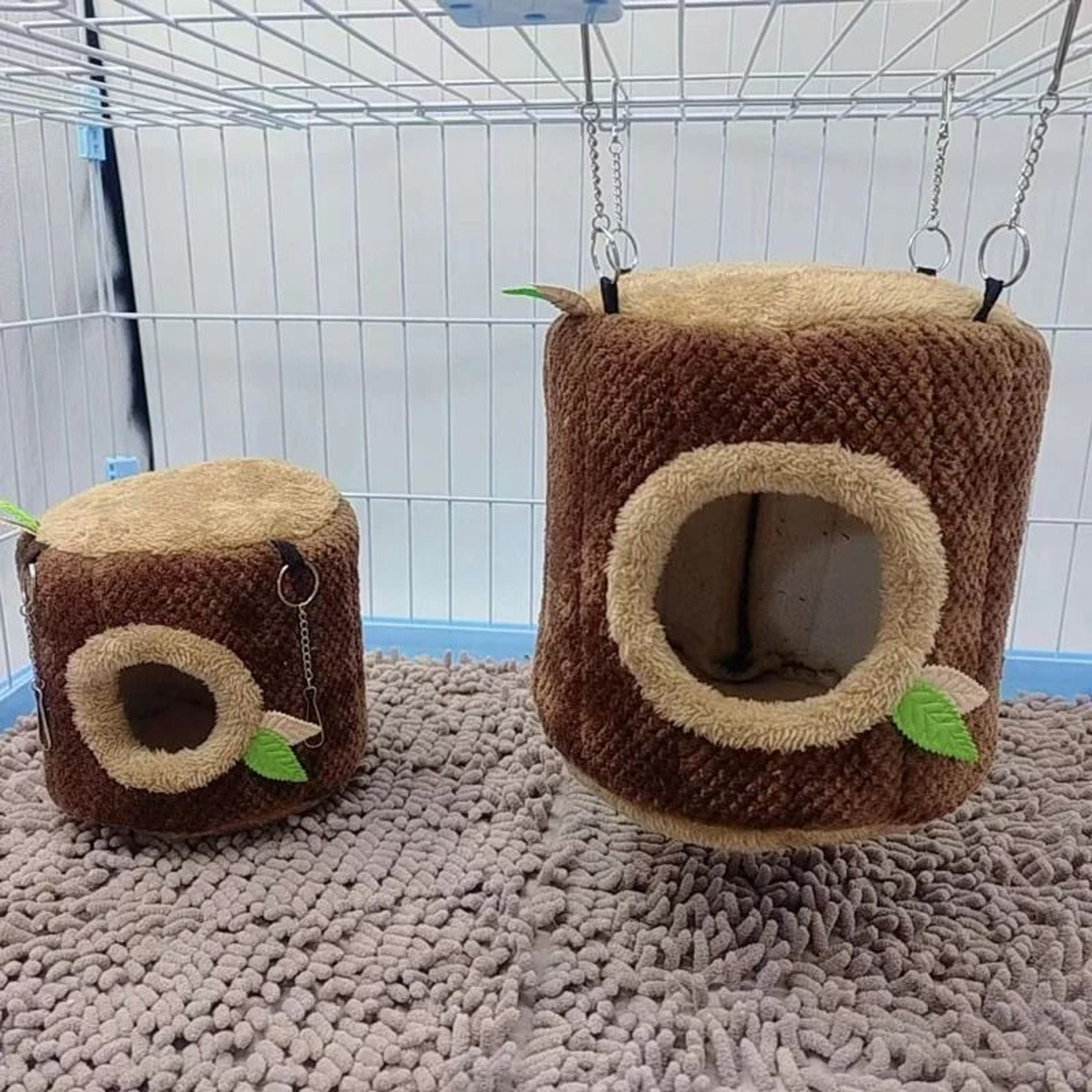 Tree Stump Hamster Hammock Bed For Small Animals 5