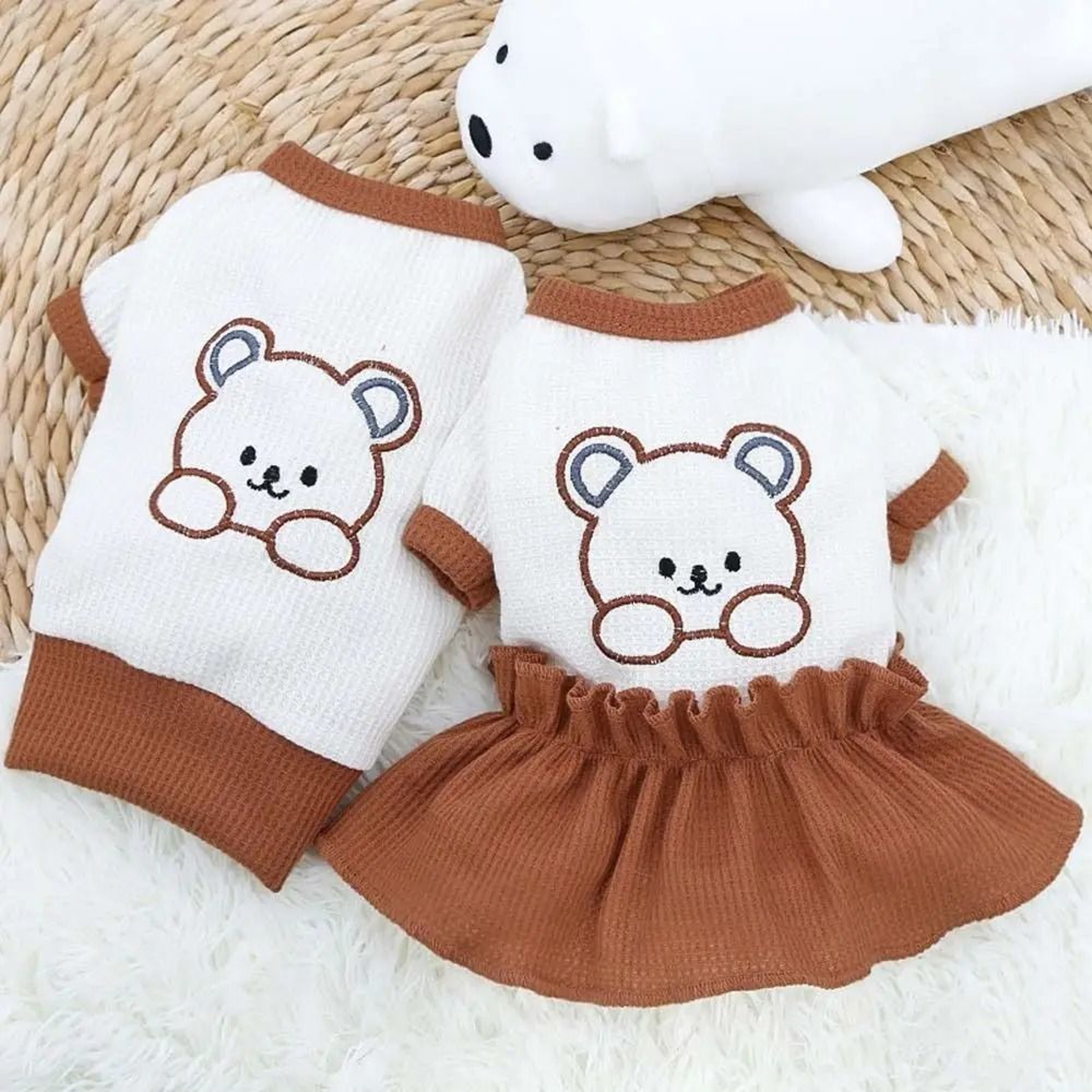 Spring  Summer French Bulldog TShirt Dress For Dogs  Cats 2