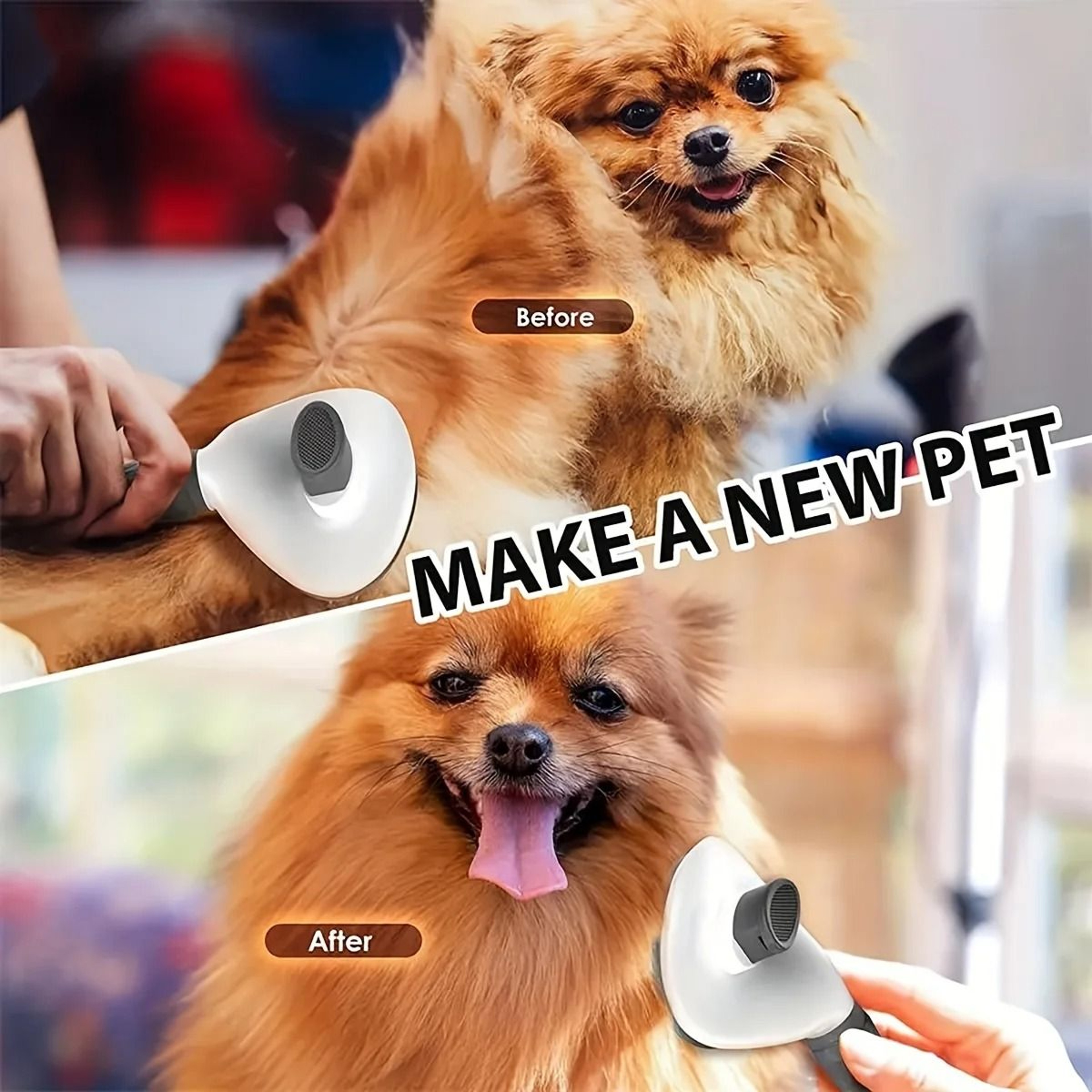 Stainless Steel Pet Grooming Comb Massage Brush For Dogs  Cats 5