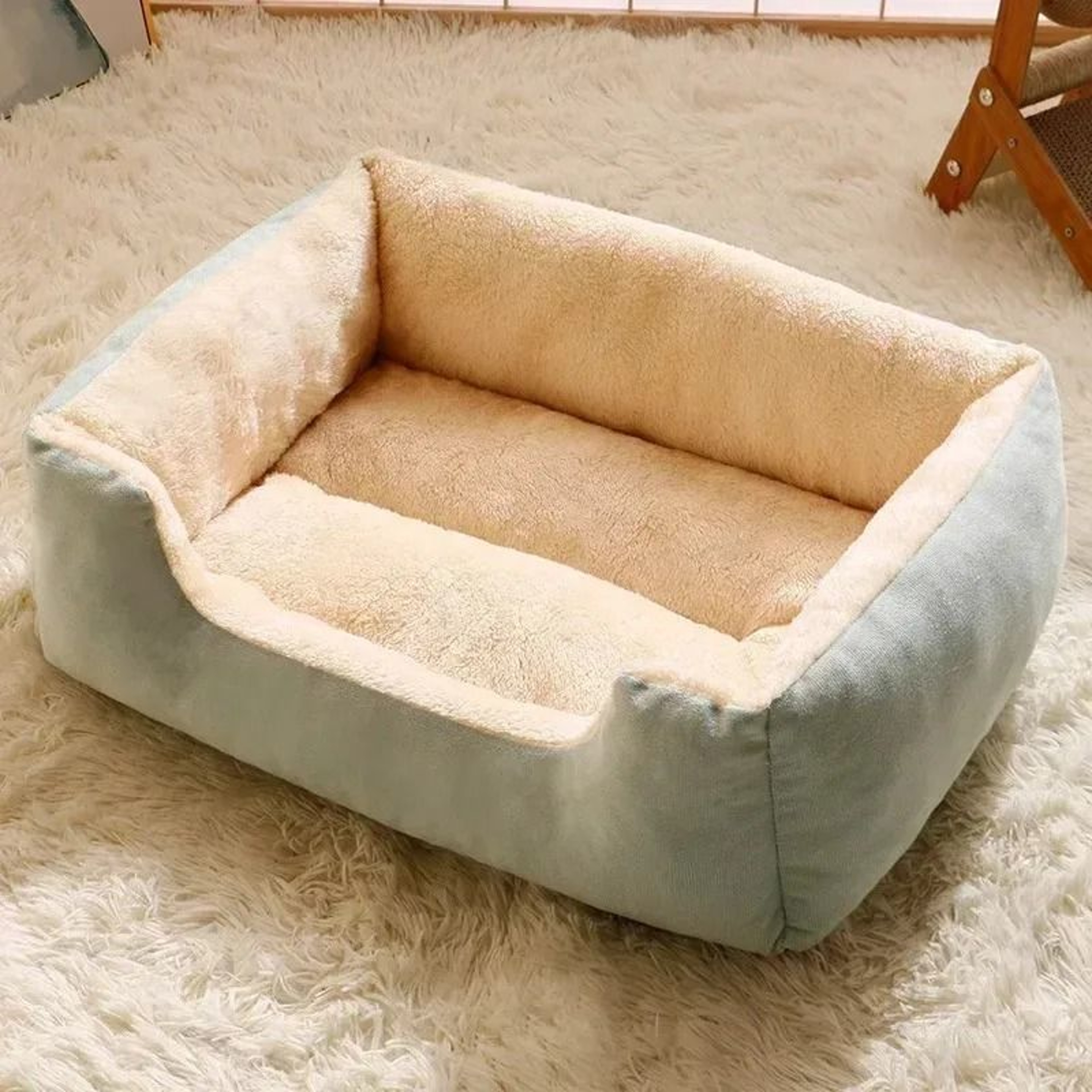 Cozy Plush Winter Pet Bed For Cats  Small Dogs 4