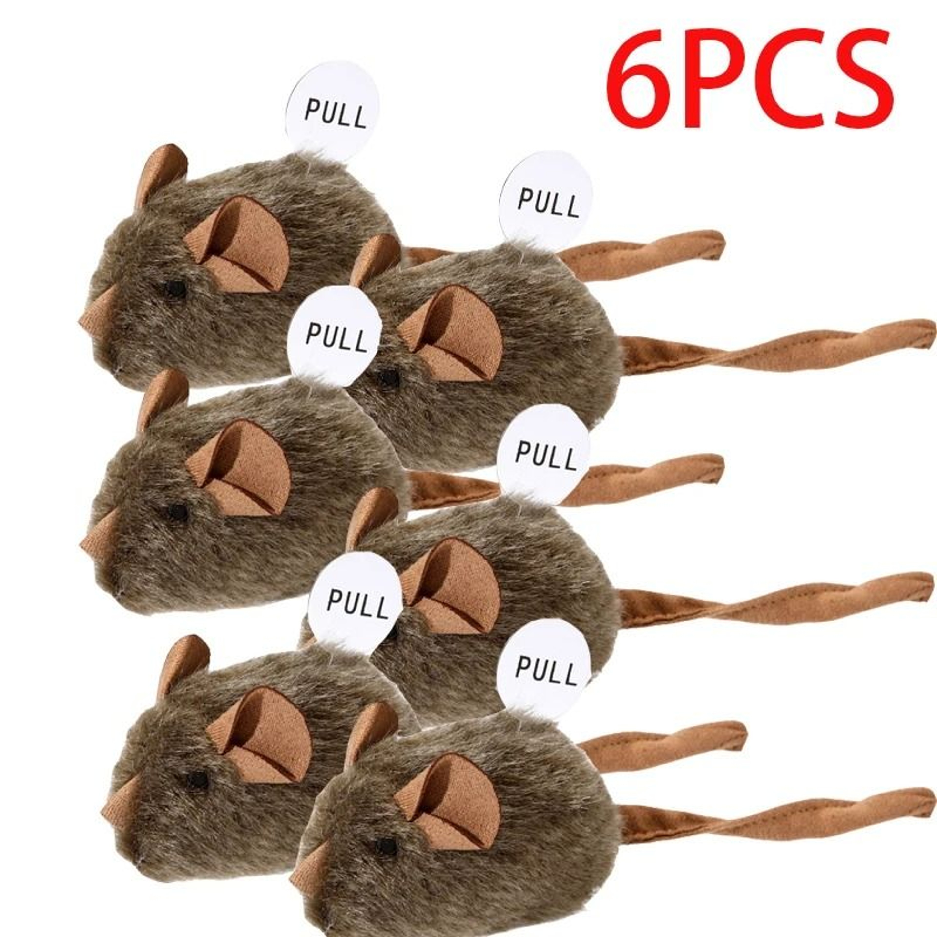 HuntPounce Interactive Plush Mouse Cat Toy With Squeaky Sound 12