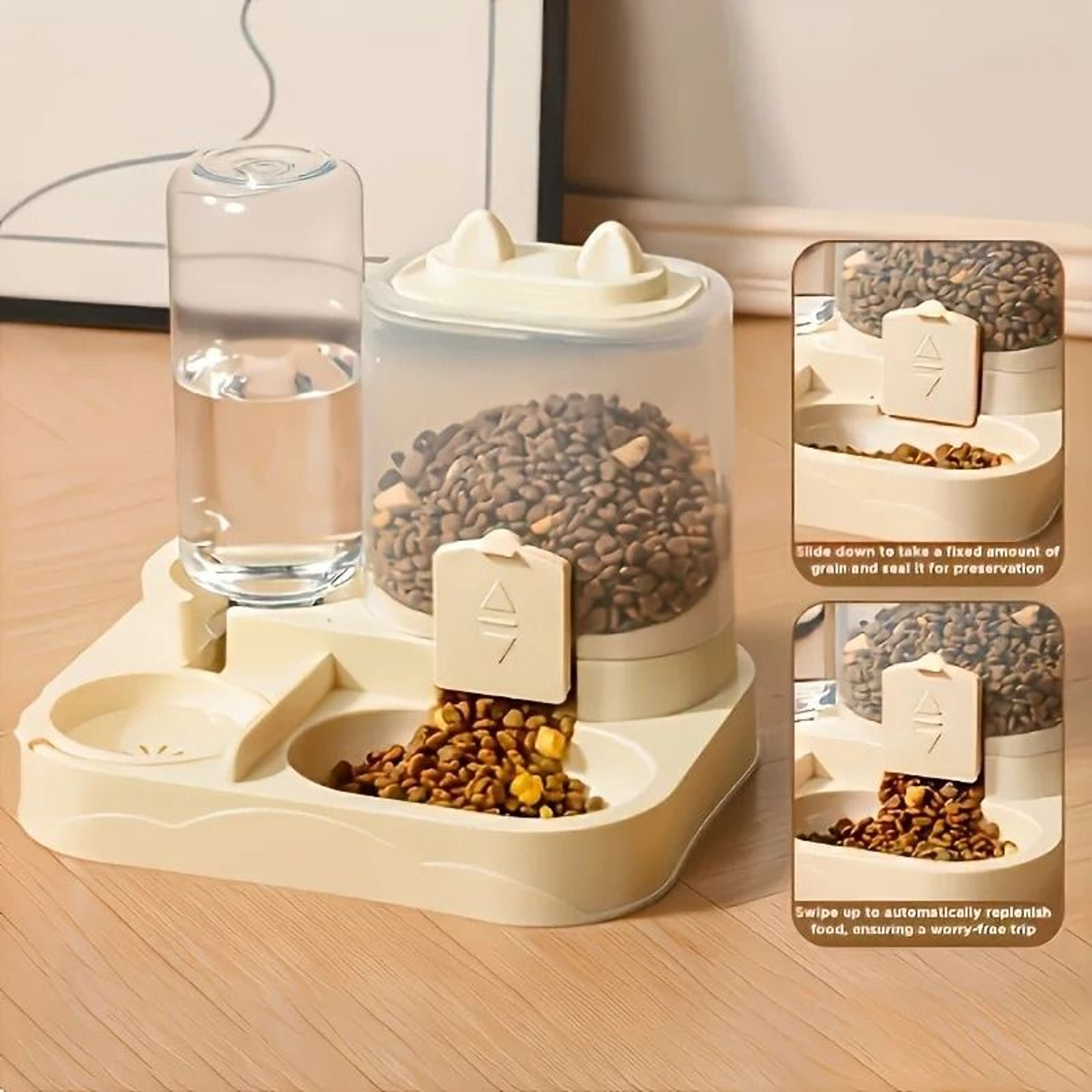 2in1 Large Capacity Automatic Pet Feeder  Water Dispenser 3