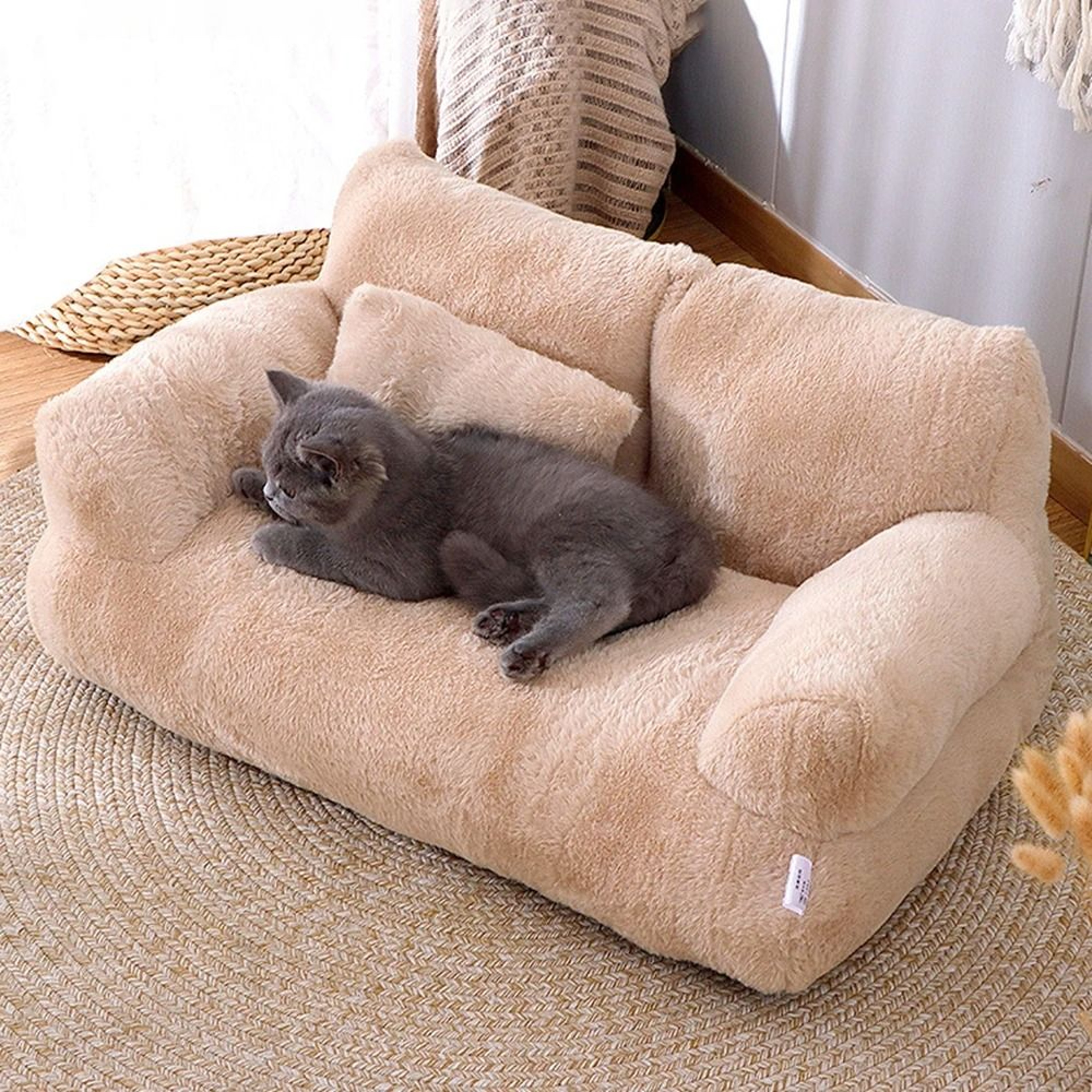 Washable Plush Pet Sofa Bed For Cats  Small Dogs 2
