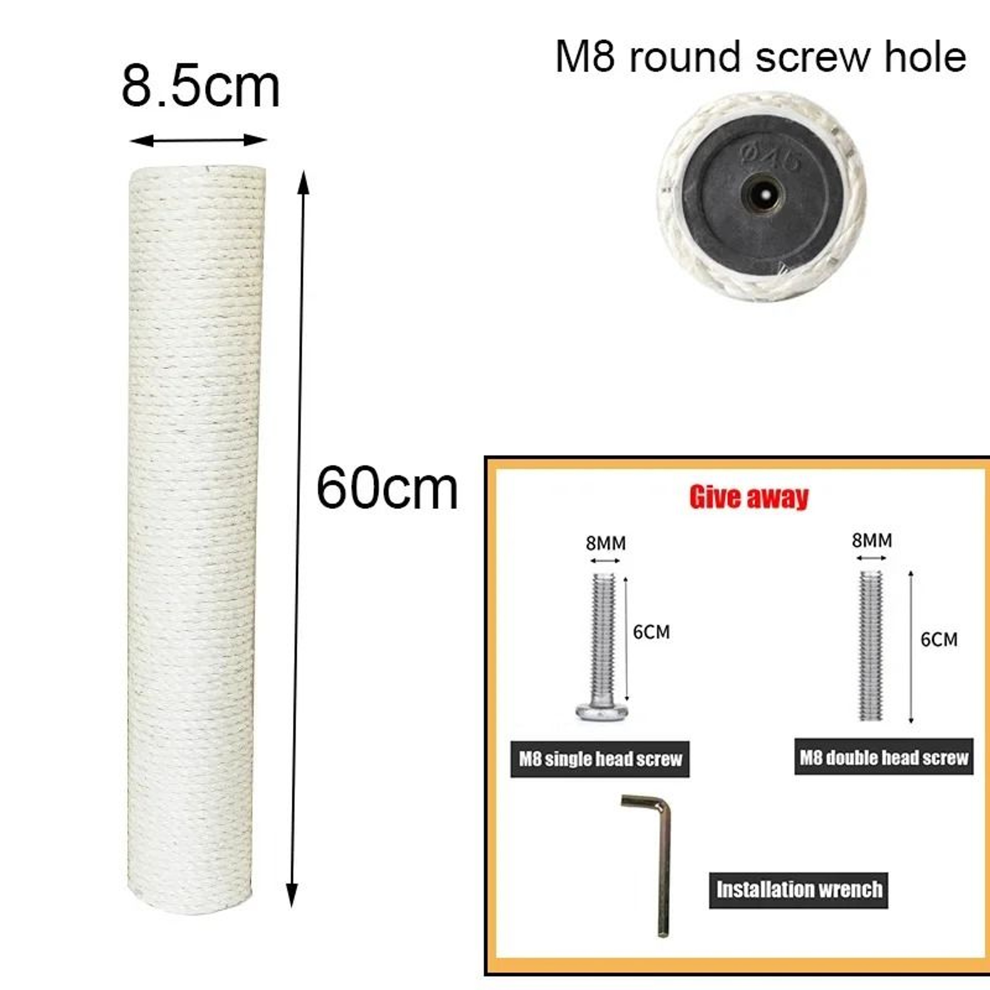 DIY Sisal Cat Scratching Post Replacement For Cat Trees  Climbing Frames 18