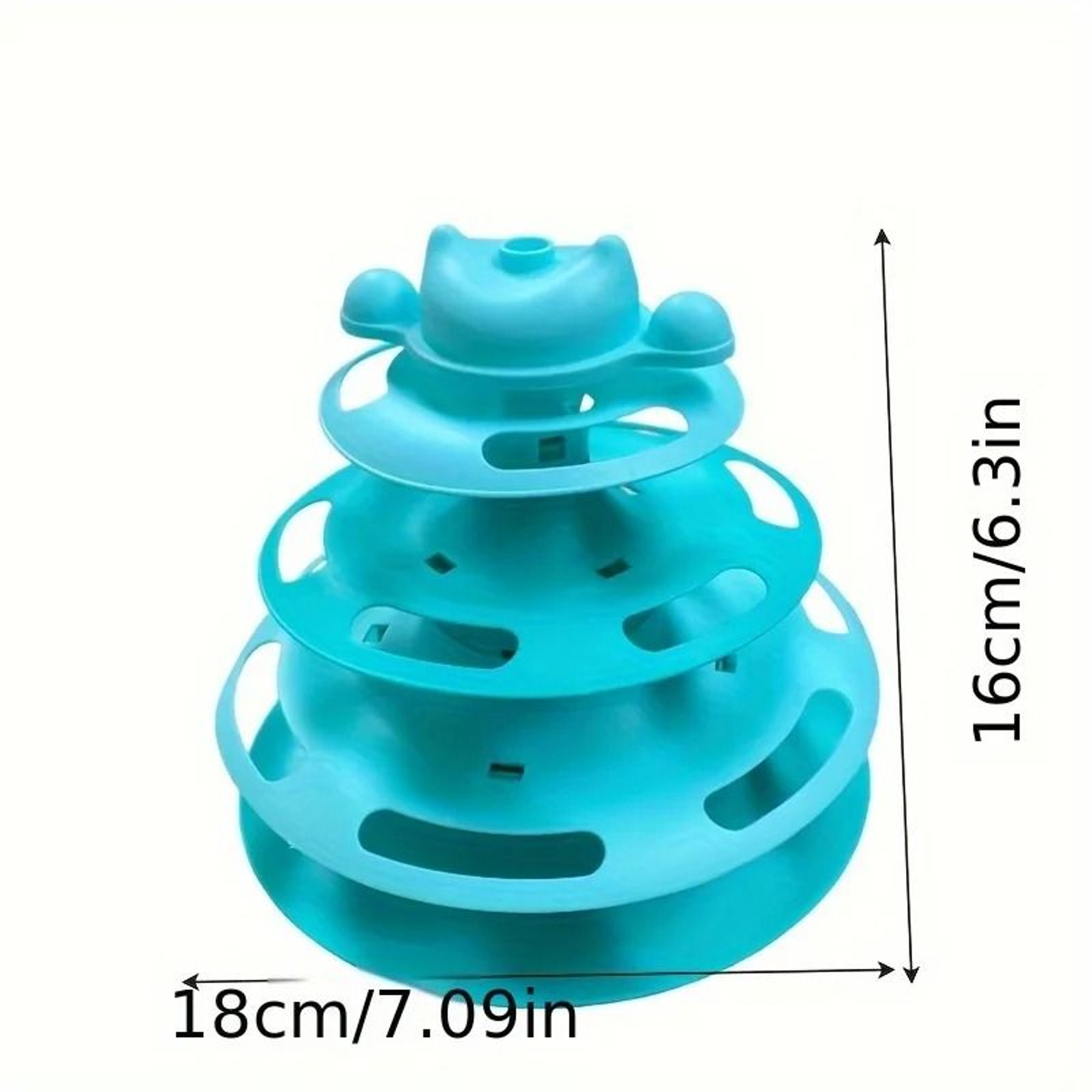 Triple Track Interactive Cat Ball Toy For Smart Indoor Play 2
