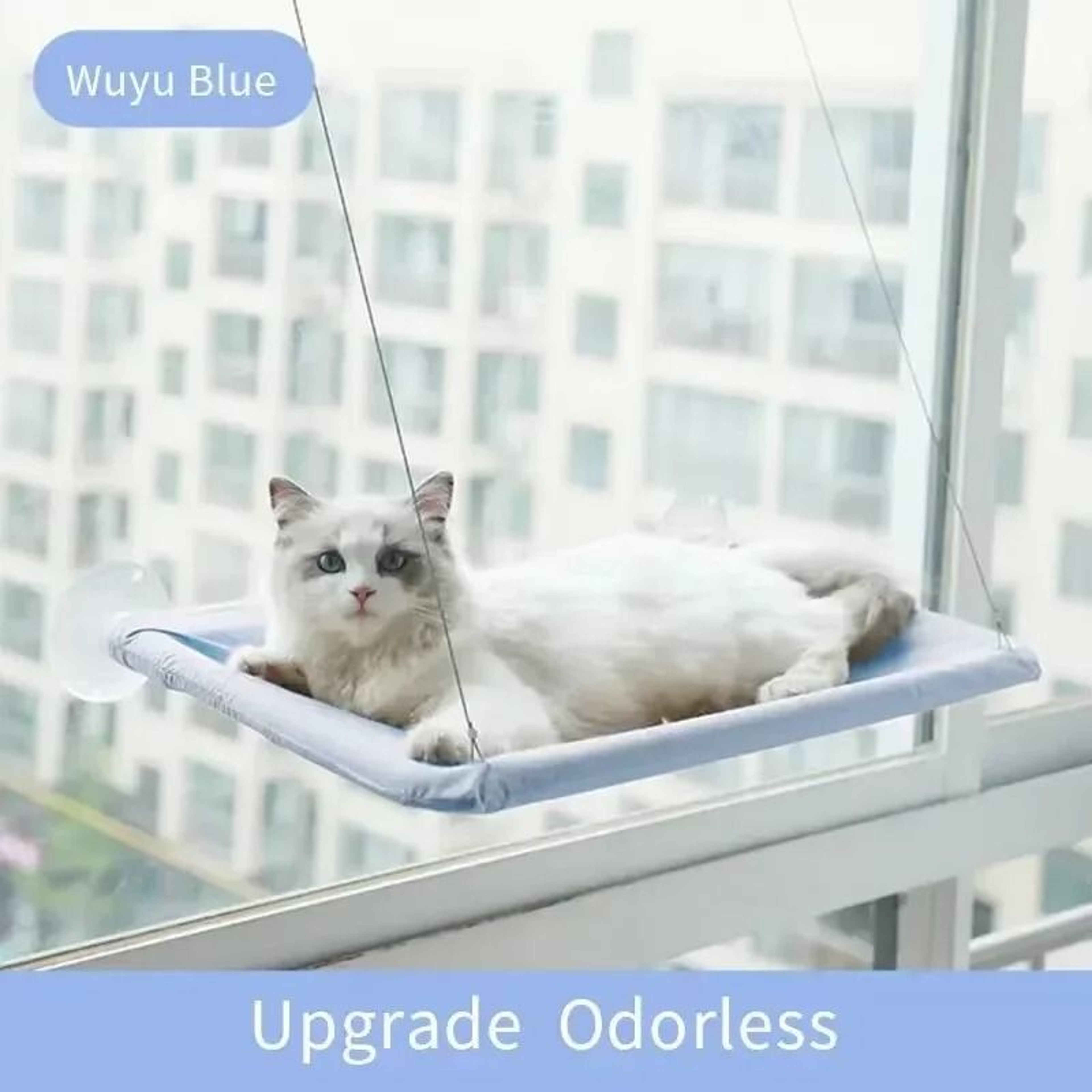 UltraSoft Window Cat Hammock Bed For Cozy Sunbathing  Naptime 6