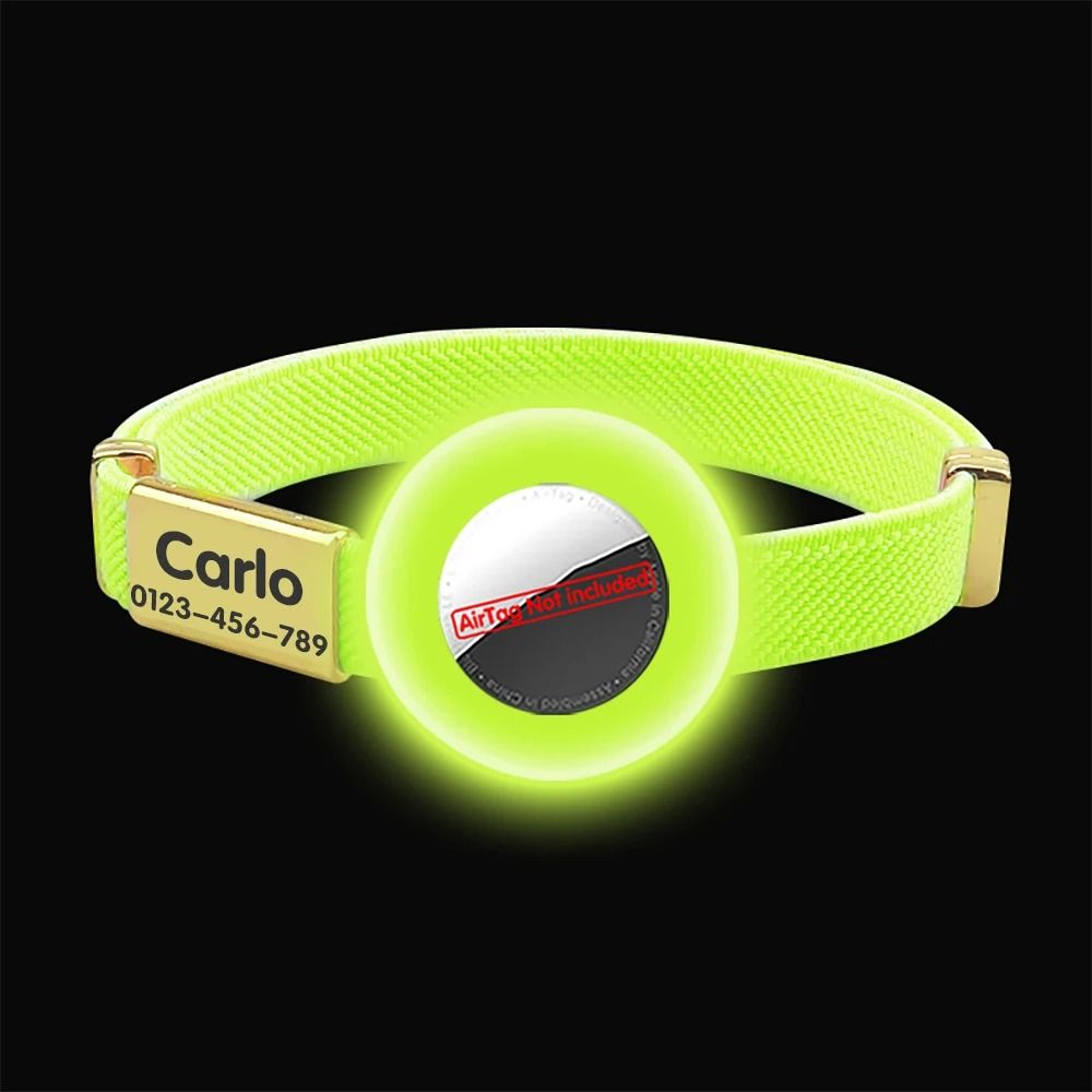 Personalized Breakaway AirTag Cat Collar With Name Tag  Adjustable GPS Holder 16
