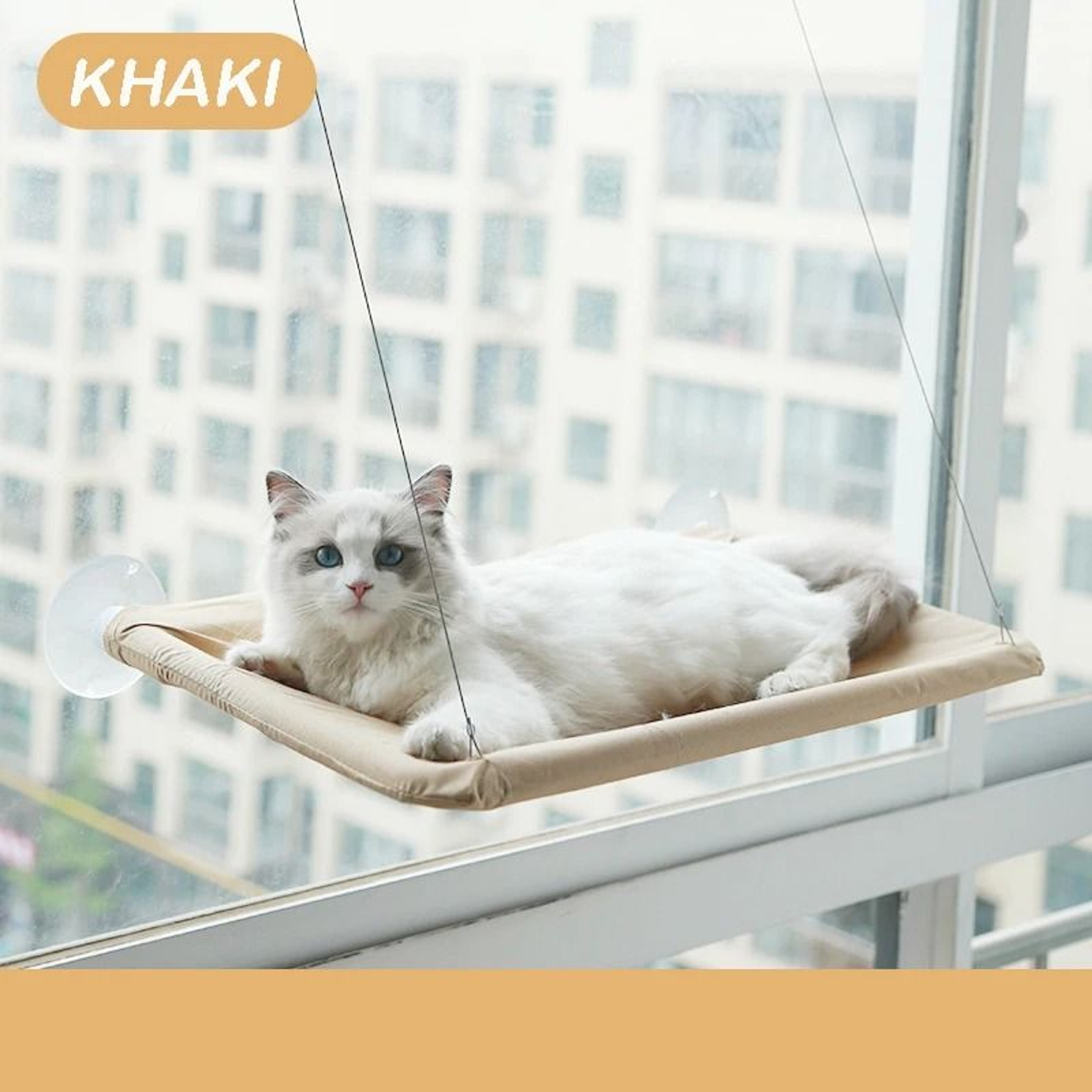Washable Cat Window Hammock Suction Cup Hanging Bed For Indoor Cats 8