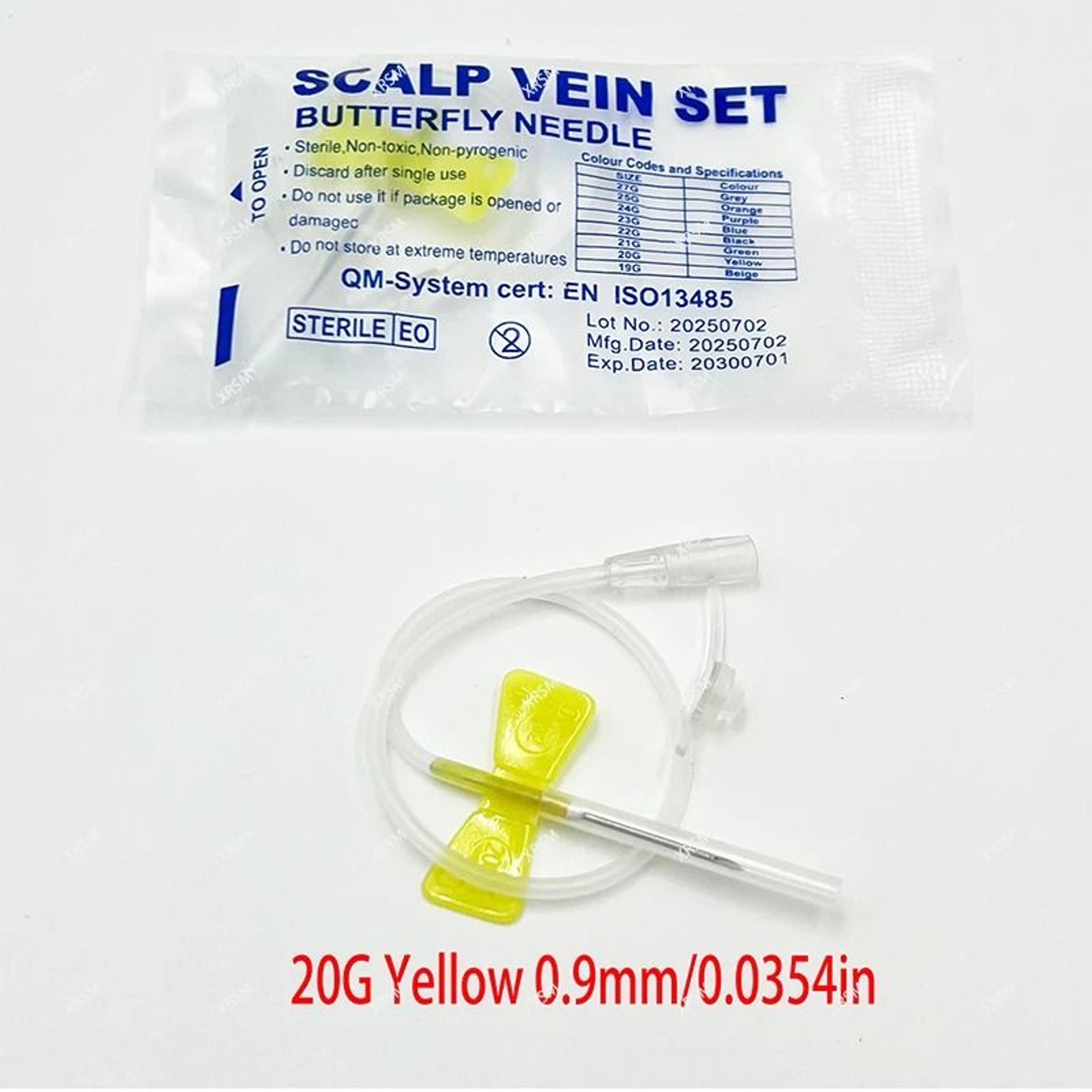 Veterinary Pet Butterfly Infusion Needle Set For Safe IV Fluid Delivery 17