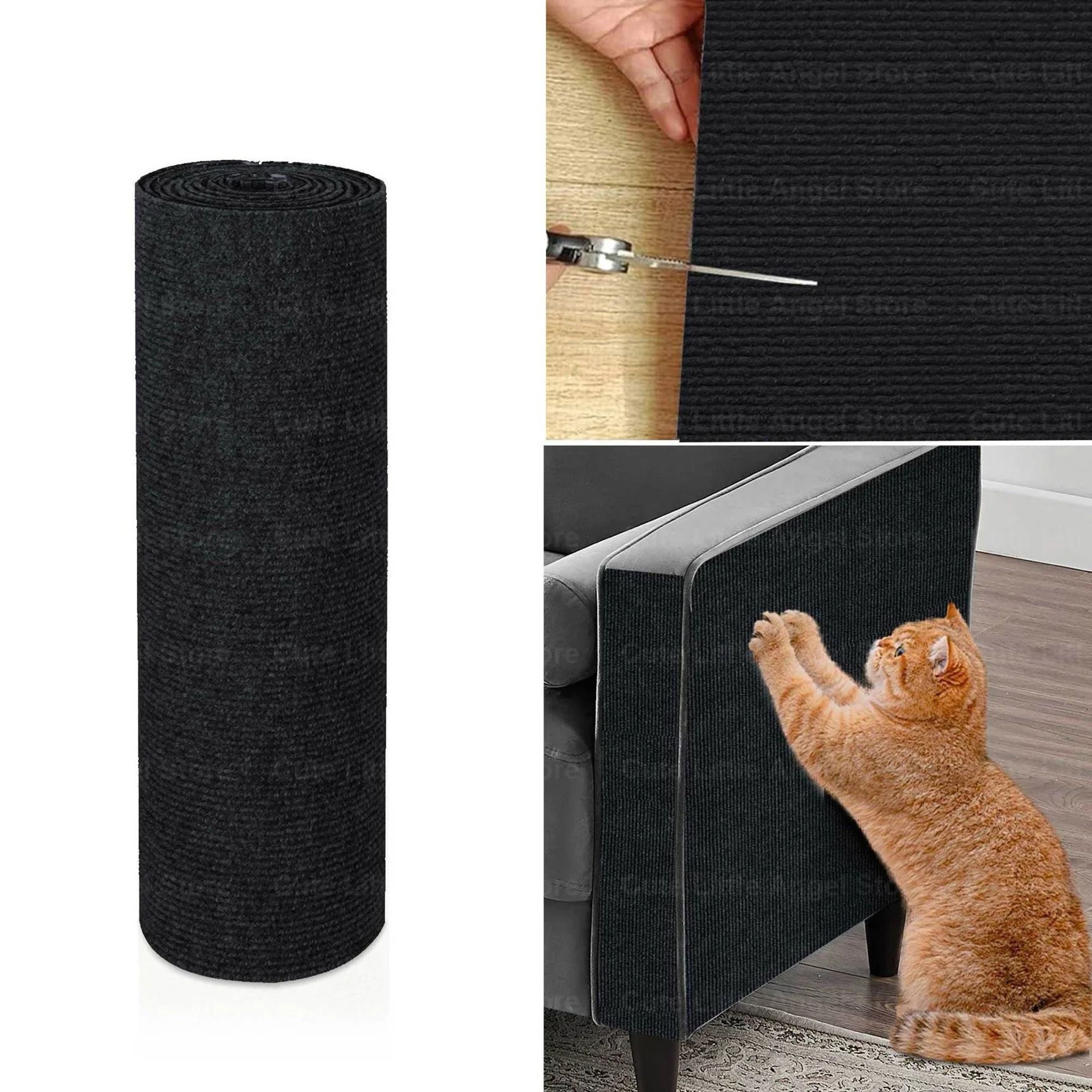 Large Self Adhesive Cat Scratch Mat For Sofa Protection  Trimmable Anti Scratch Furniture Guard 11