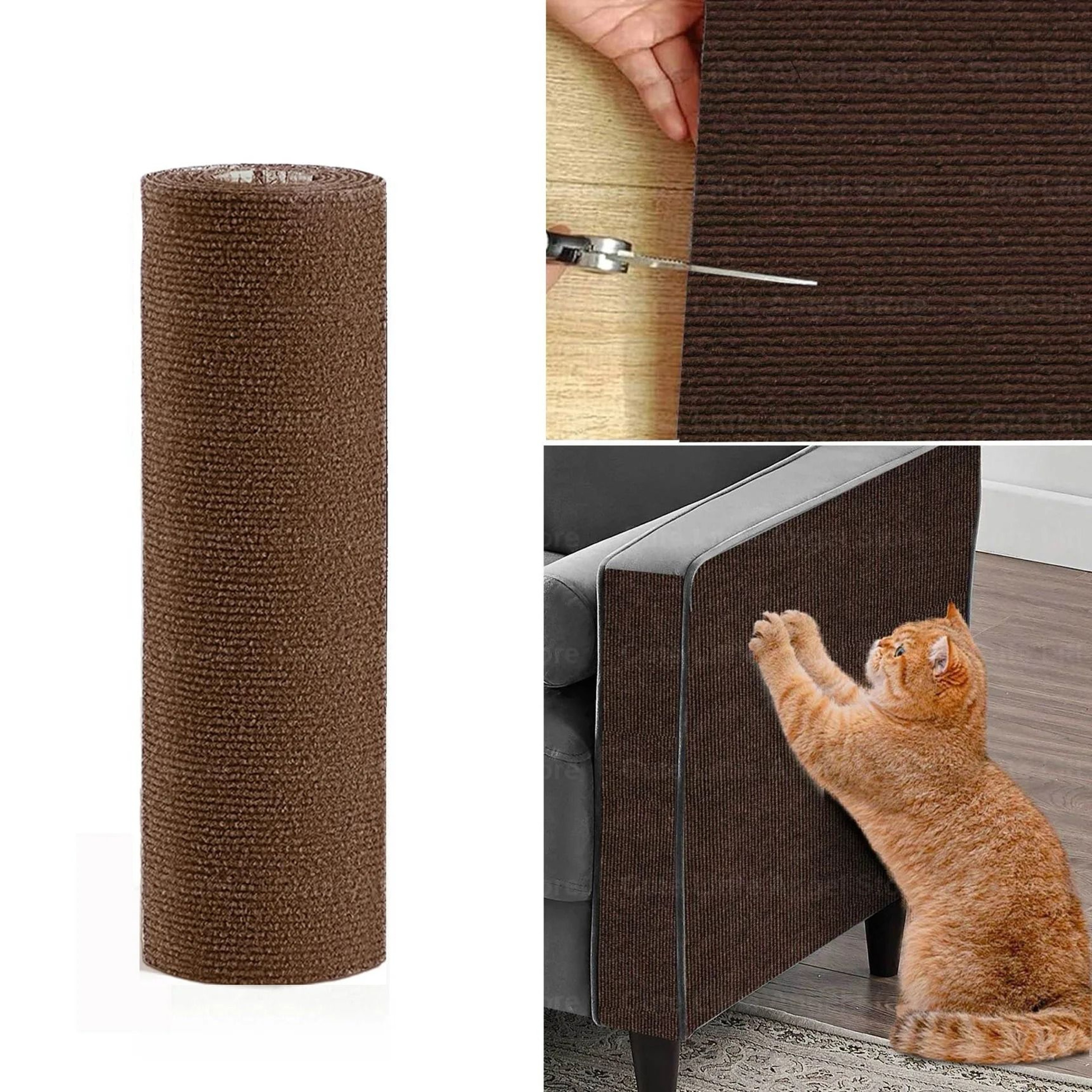 Large Self Adhesive Cat Scratch Mat For Sofa Protection  Trimmable Anti Scratch Furniture Guard 12
