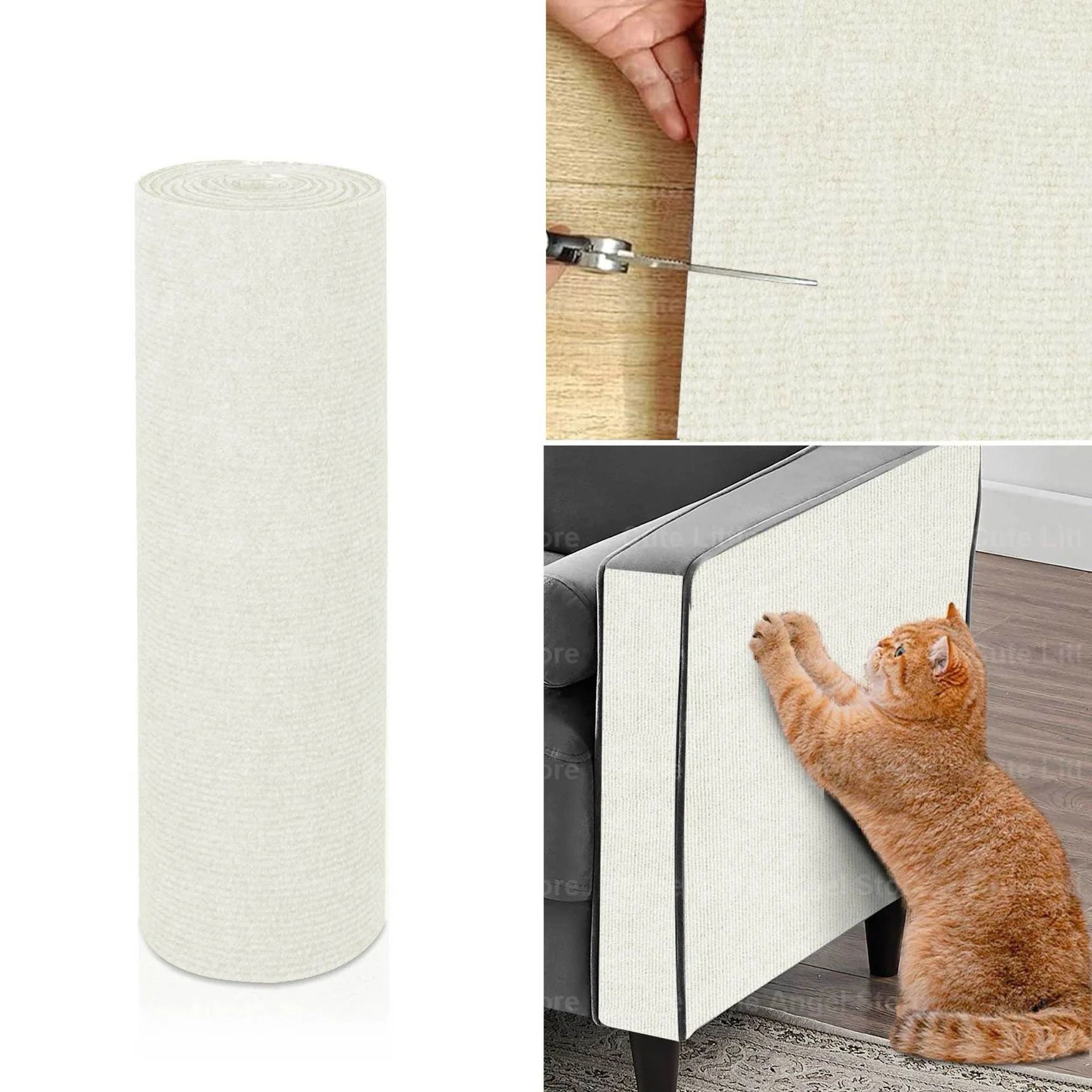 Large Self Adhesive Cat Scratch Mat For Sofa Protection  Trimmable Anti Scratch Furniture Guard 13