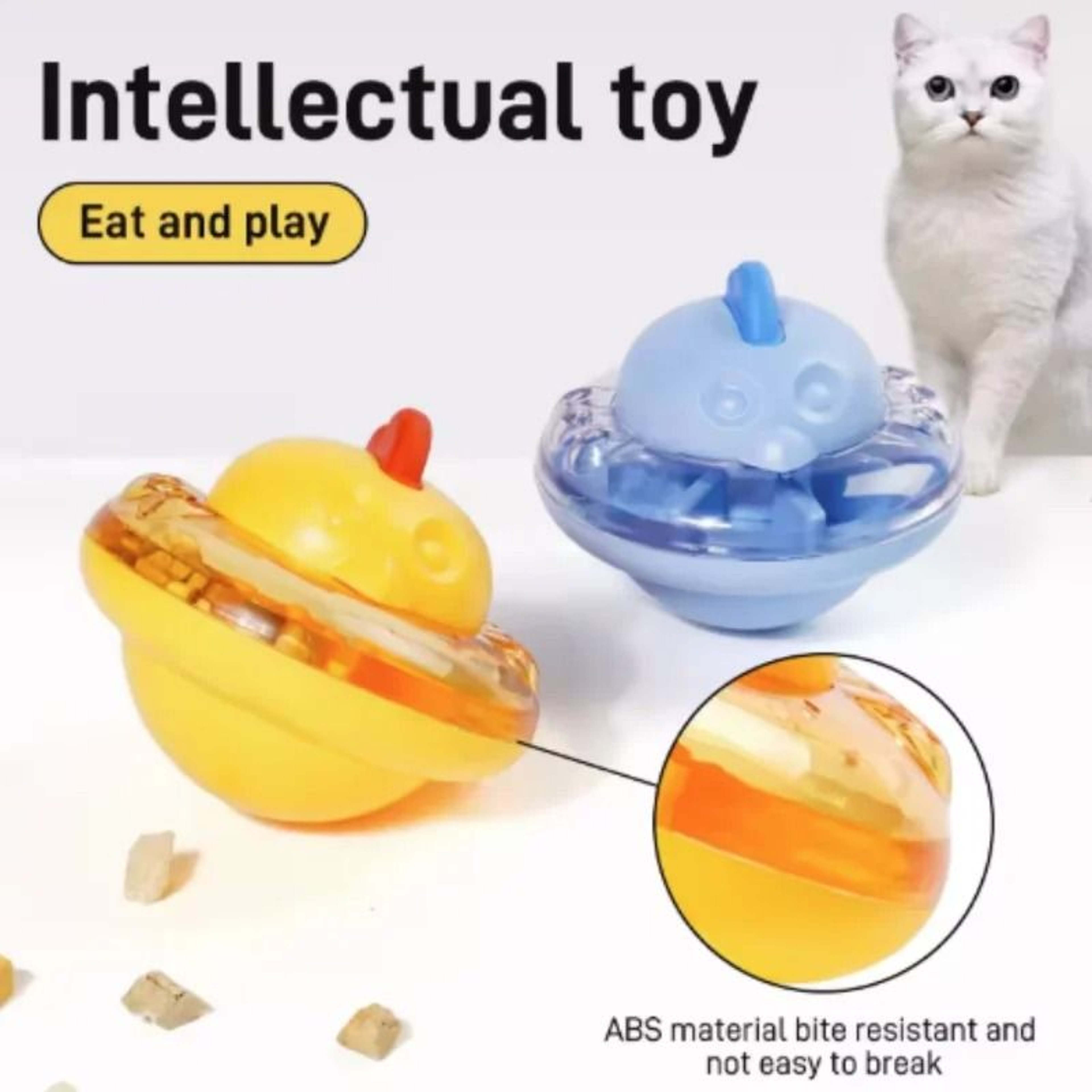 Funny Chicken Interactive Pet Food Dispenser Toy  Slow Feeder Puzzle Toy For Cats  Dogs 2
